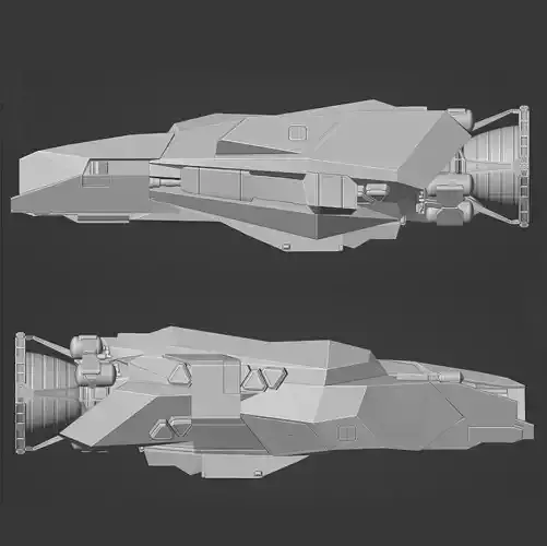 The Expanse OPAS Dark Star Belter ship 3D print model