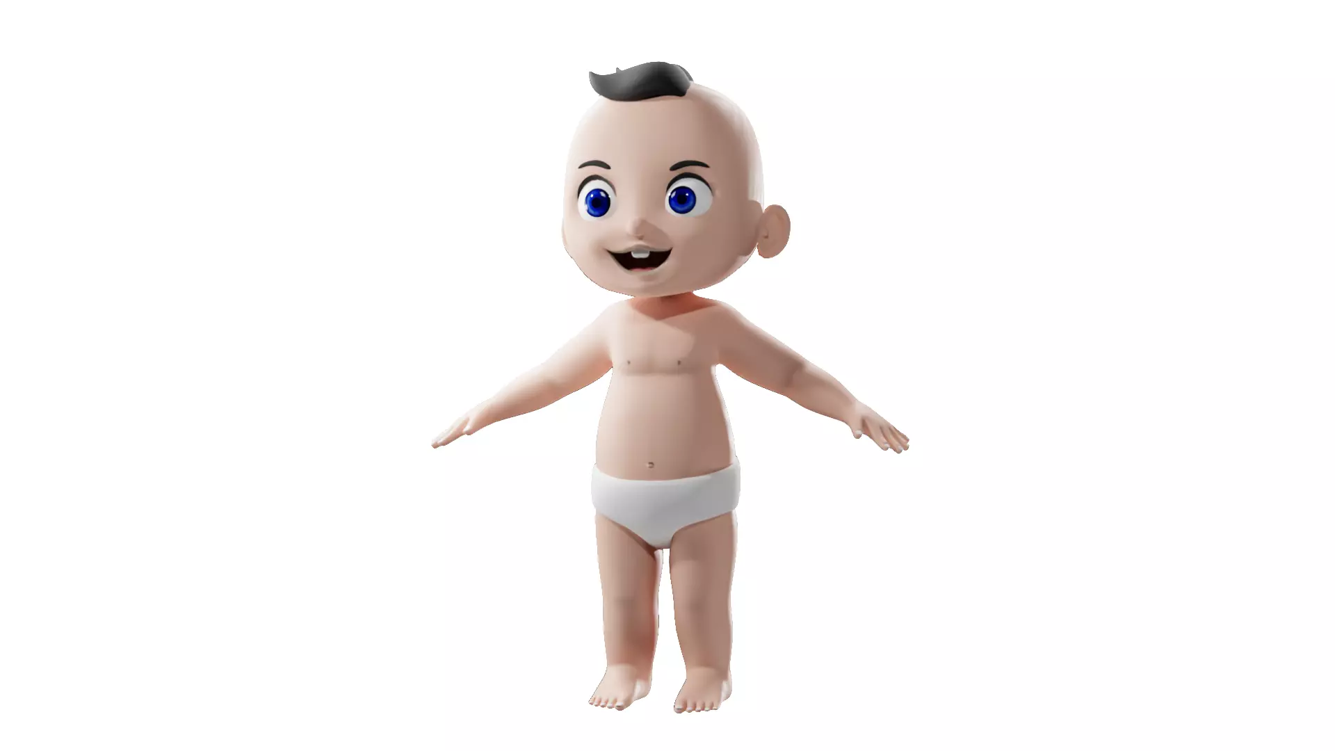 Baby 3d Character Model 3ds Max 3D model_0