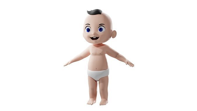 Baby 3d Character Model 3ds Max 3D model