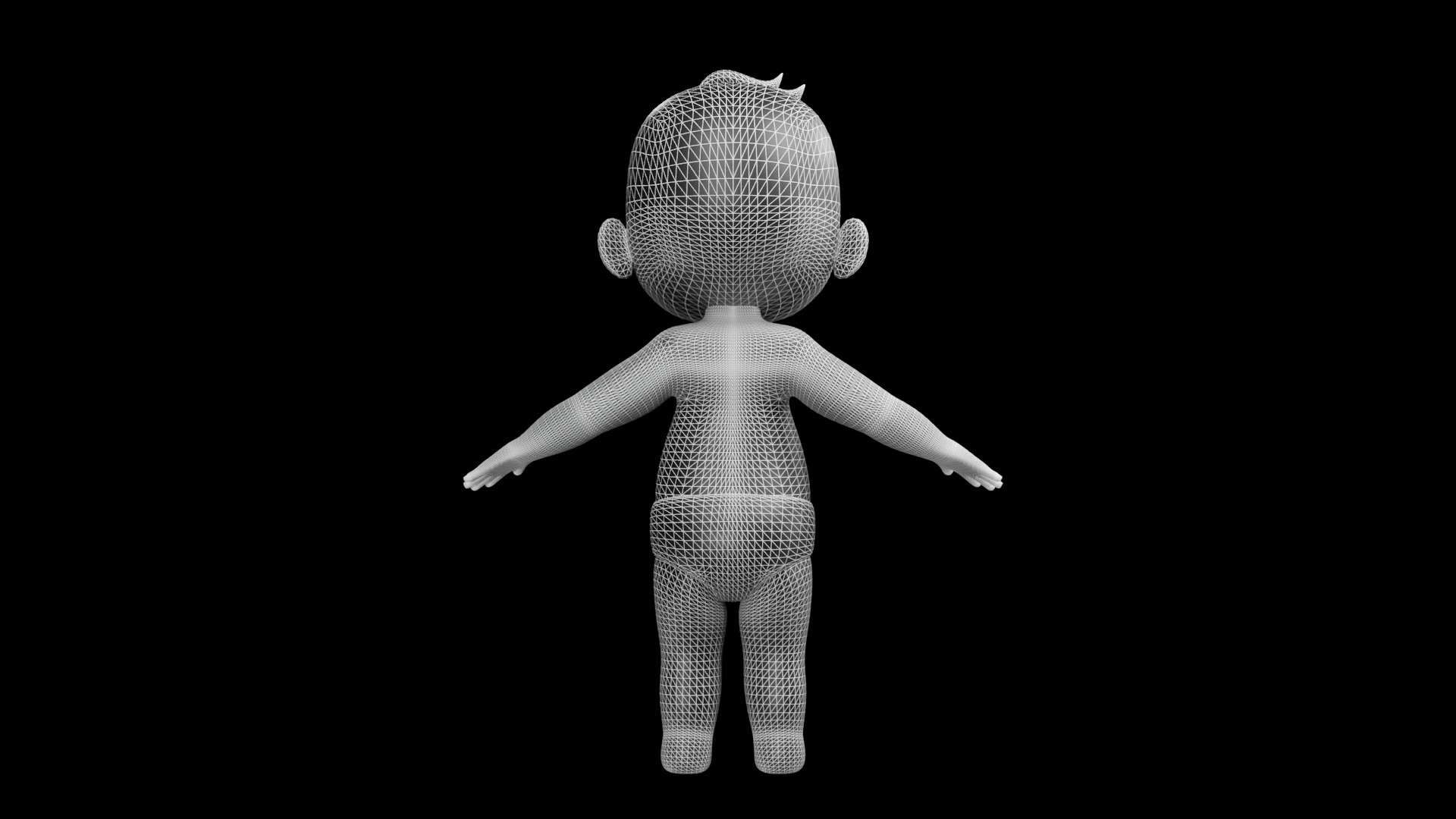 Baby 3d Character Model 3ds Max 3D model_11
