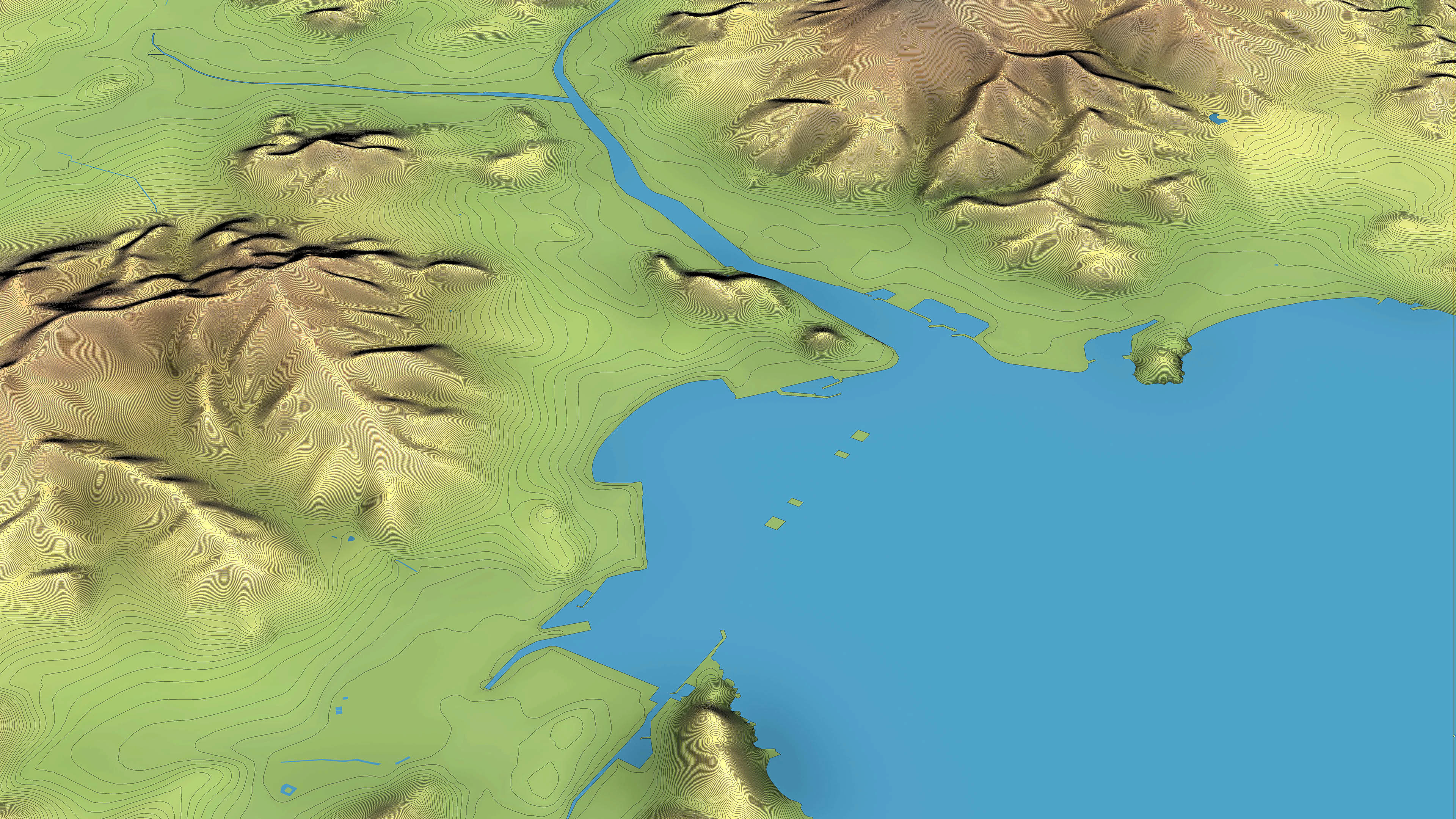 Busan - 3D City Topography Terrain 3D Model Collection_28