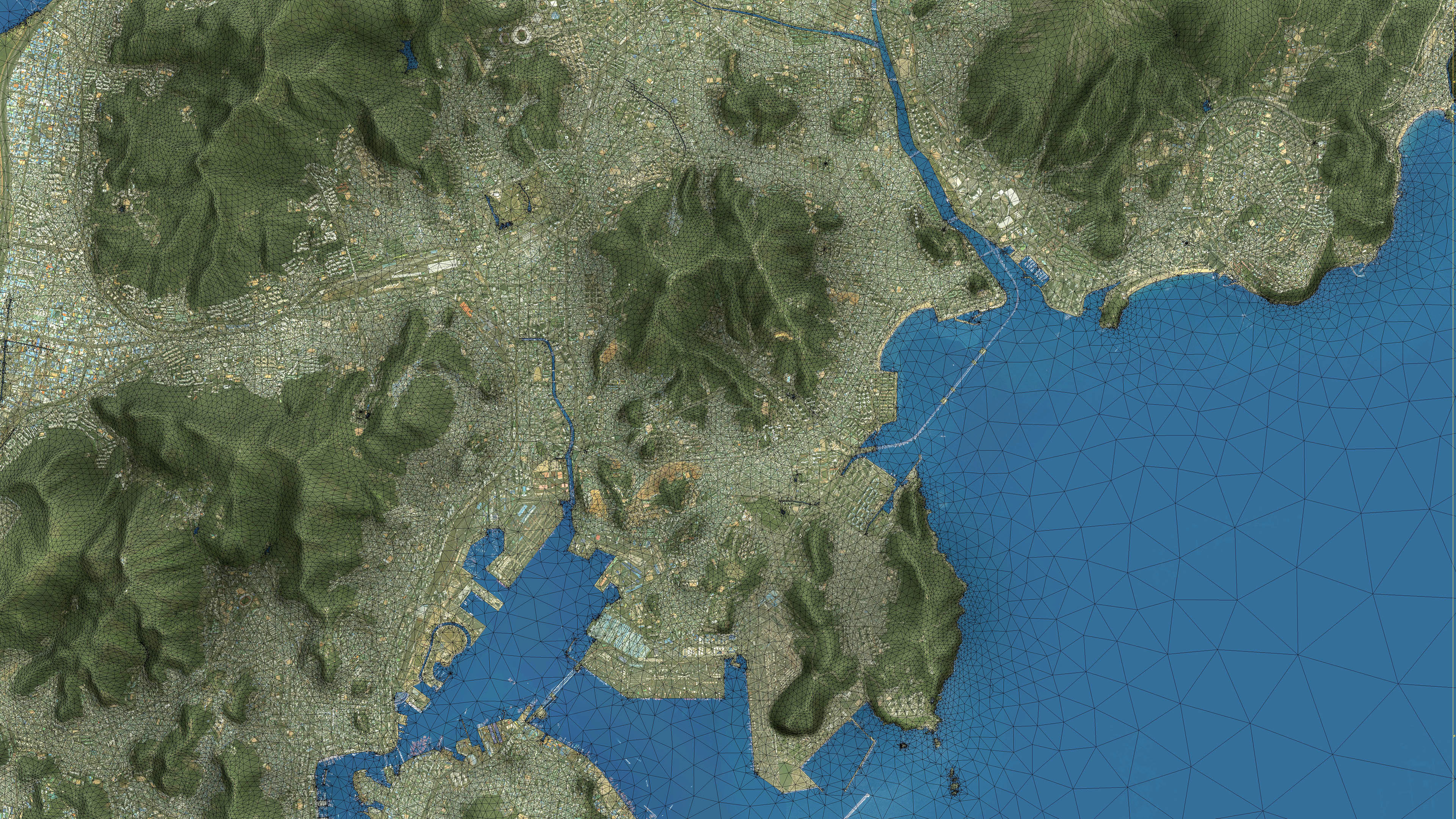 Busan - 3D City Topography Terrain 3D Model Collection_6