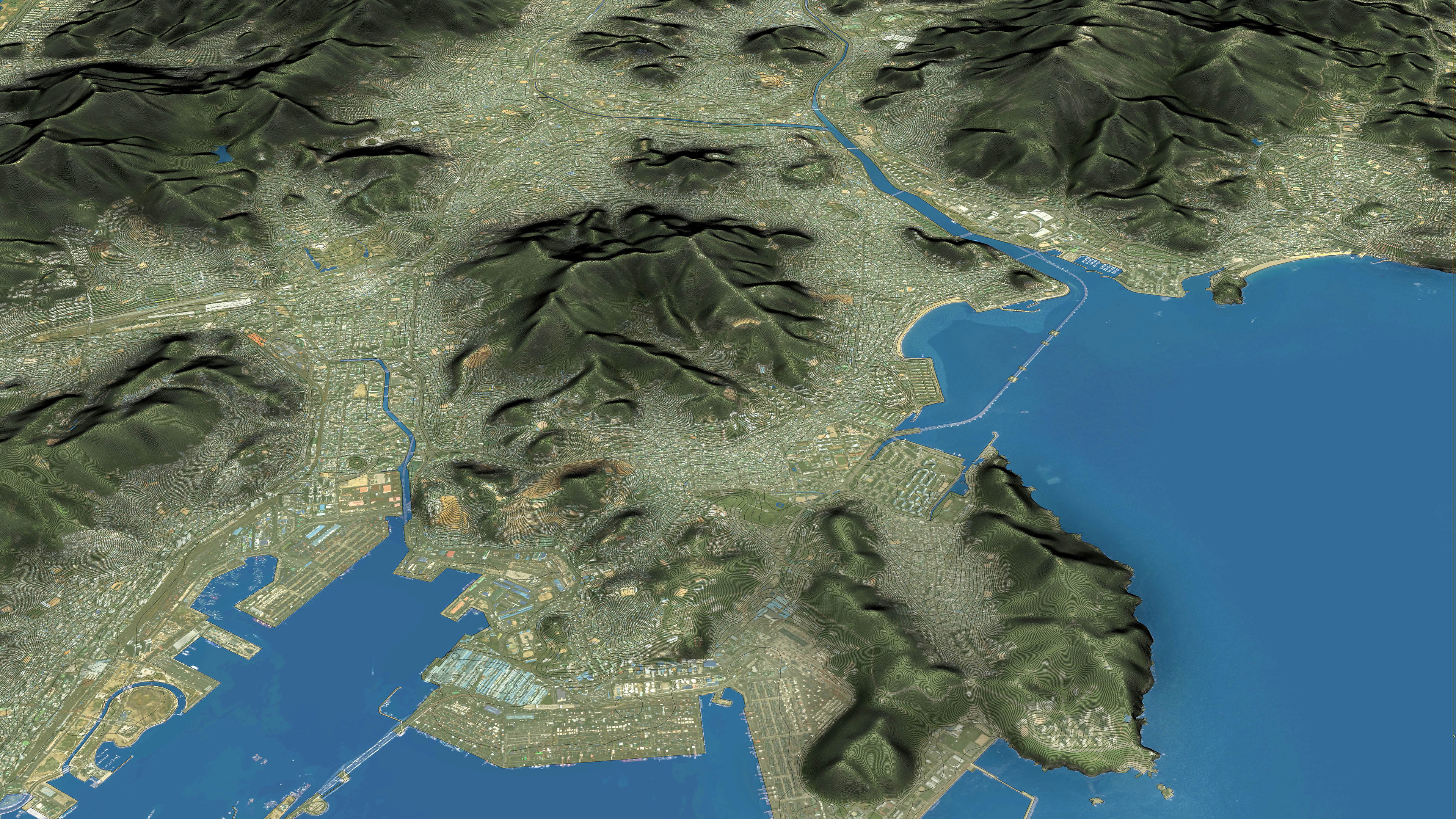 Busan - 3D City Topography Terrain 3D Model Collection_31