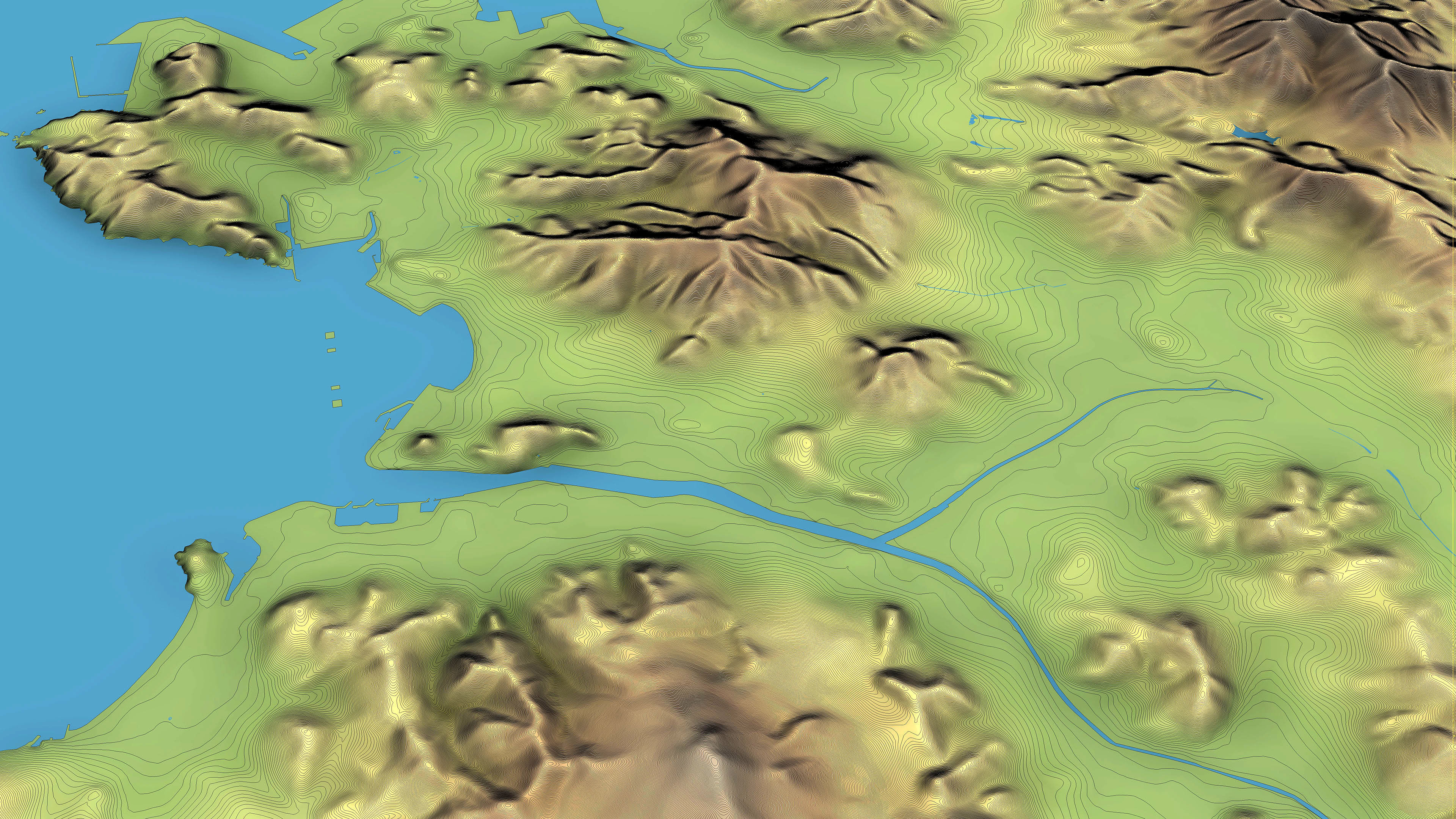 Busan - 3D City Topography Terrain 3D Model Collection_20