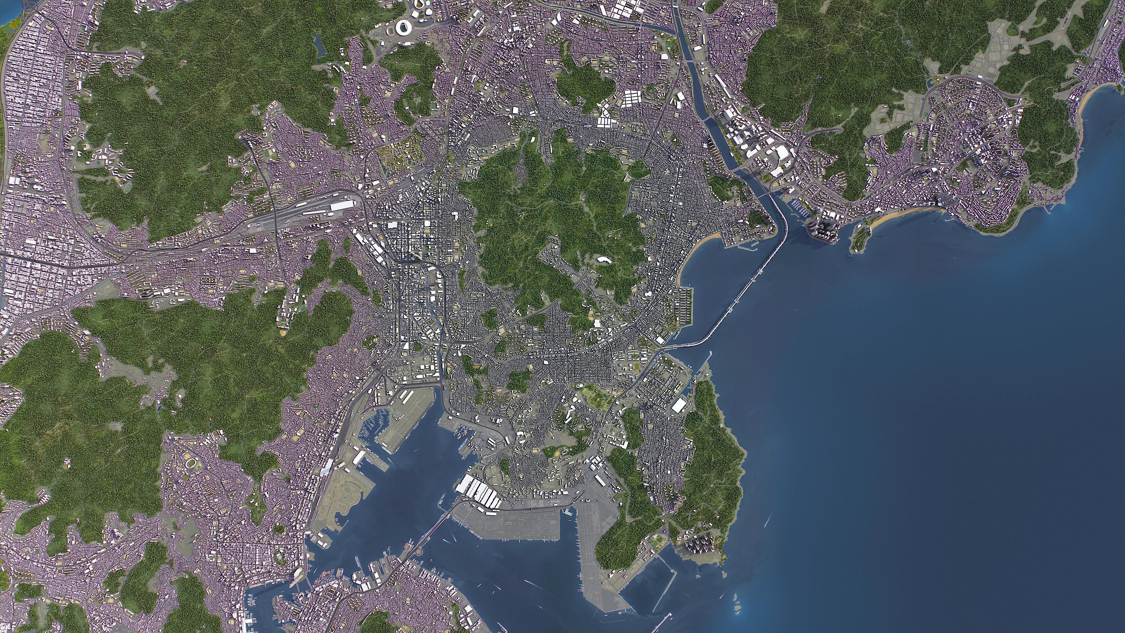 Busan - 3D City Topography Terrain 3D Model Collection_5