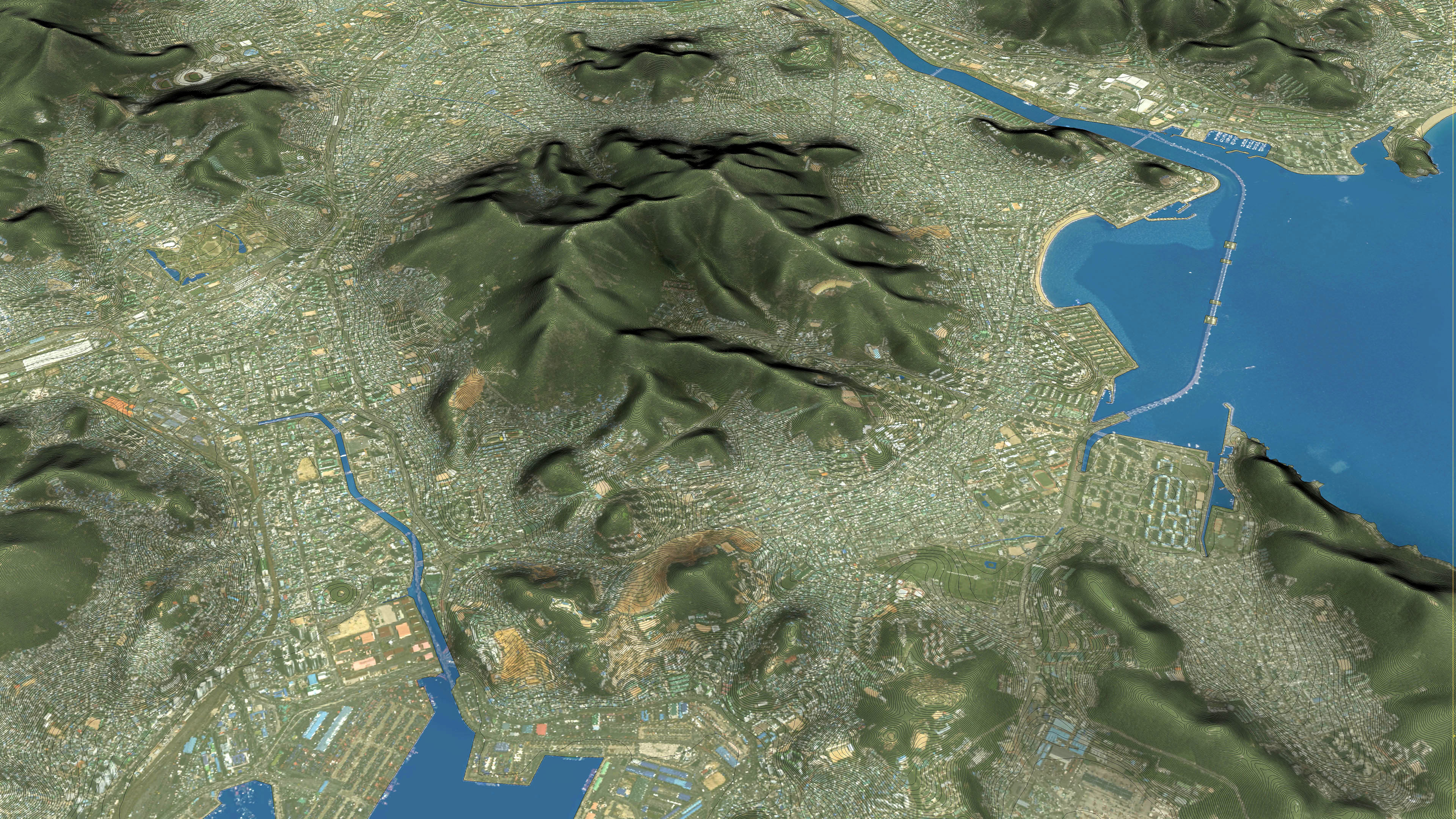 Busan - 3D City Topography Terrain 3D Model Collection_23