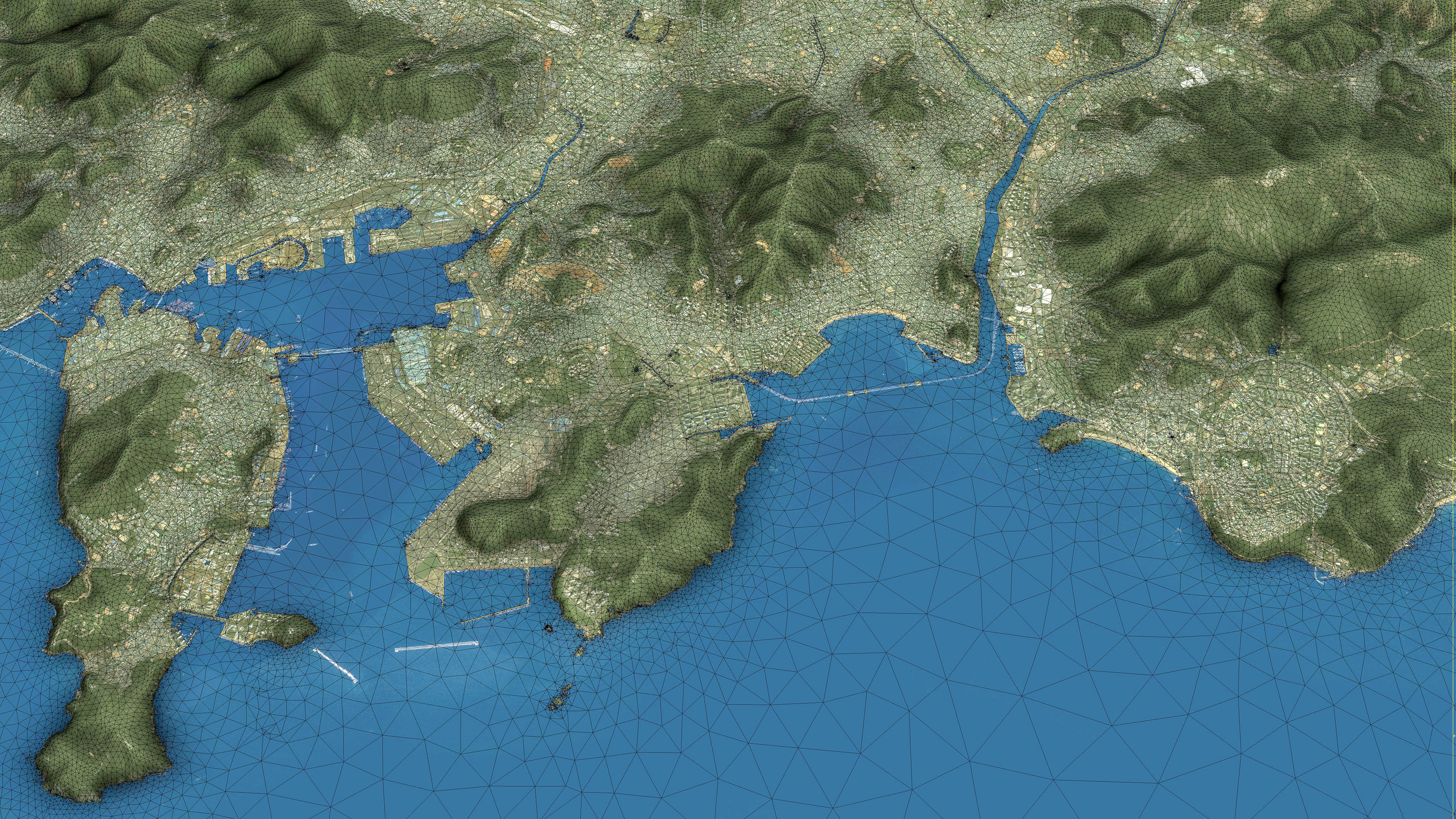 Busan - 3D City Topography Terrain 3D Model Collection_10