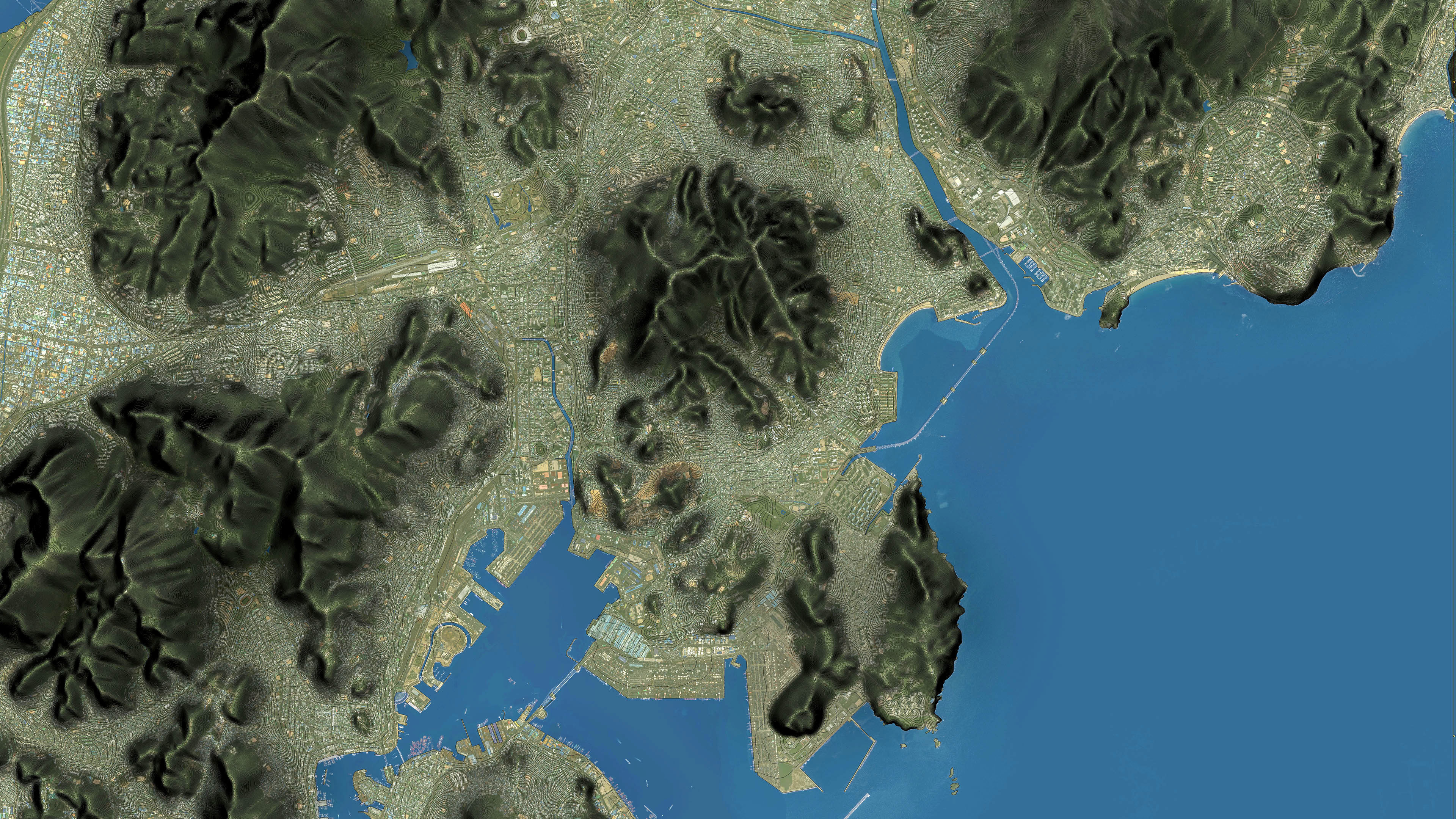 Busan - 3D City Topography Terrain 3D Model Collection_7