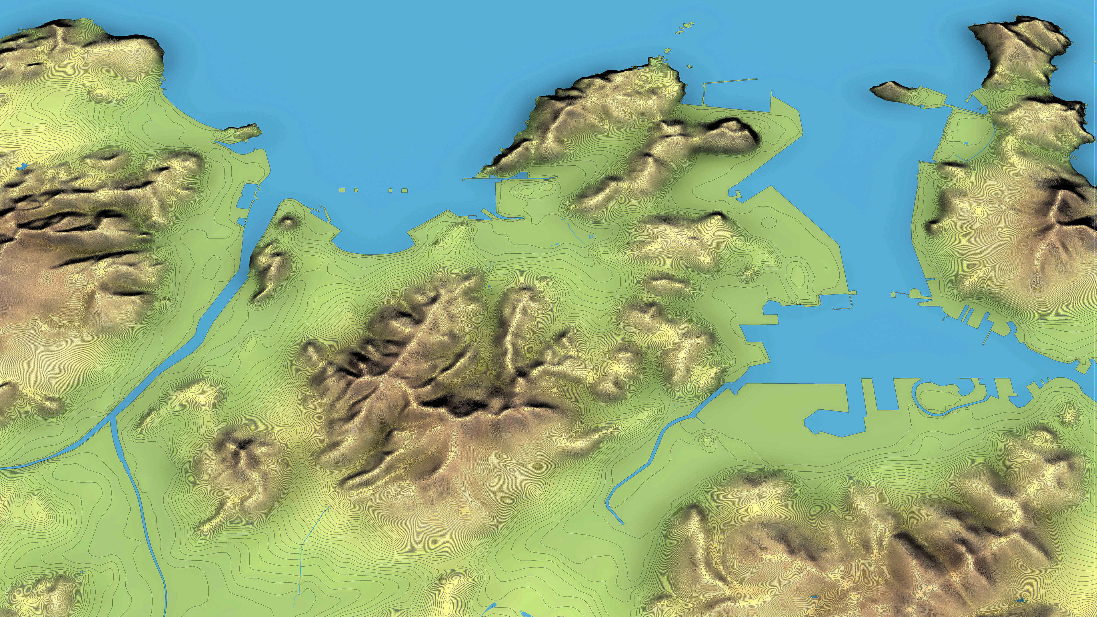 Busan - 3D City Topography Terrain 3D Model Collection_16