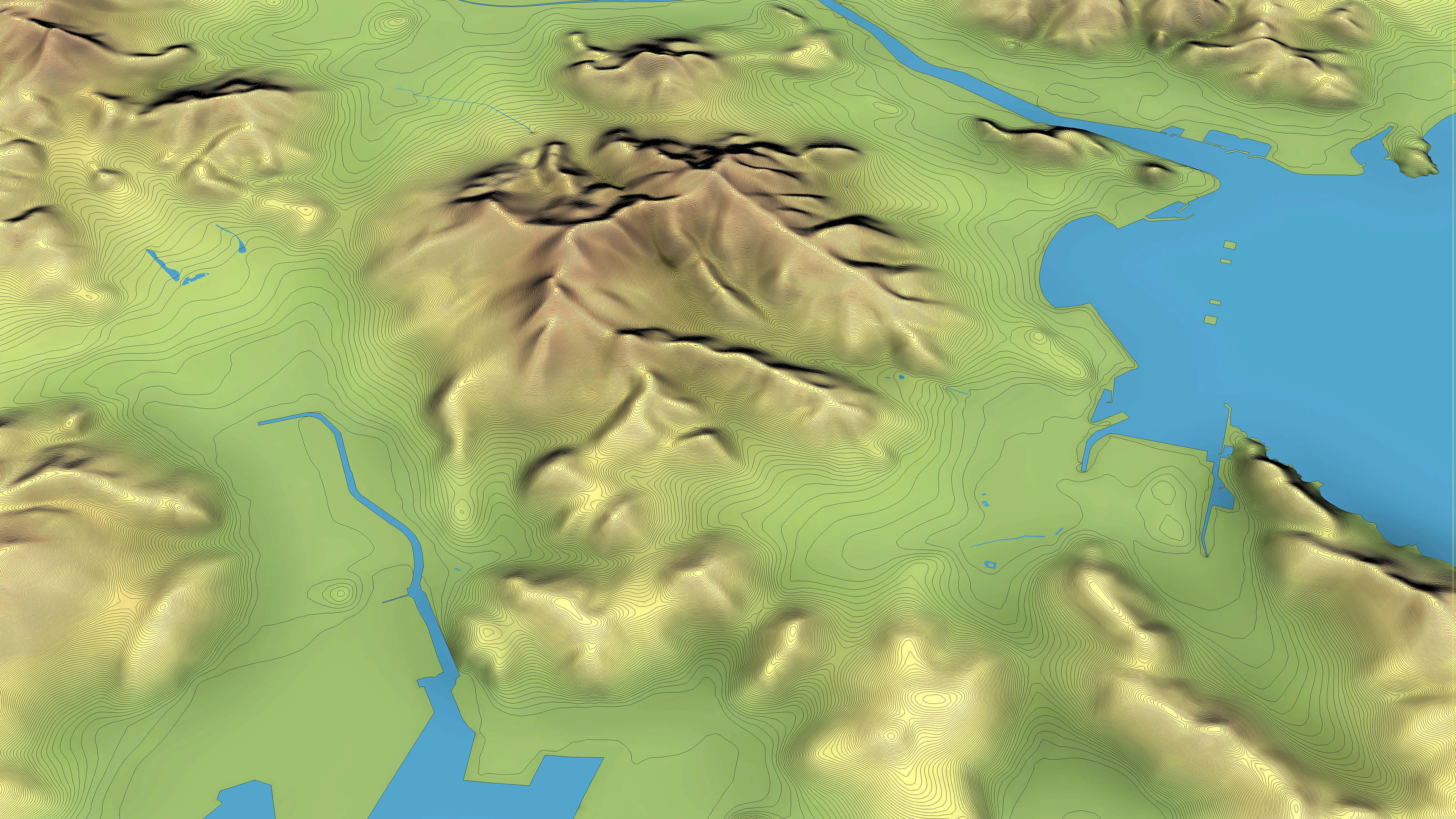 Busan - 3D City Topography Terrain 3D Model Collection_24