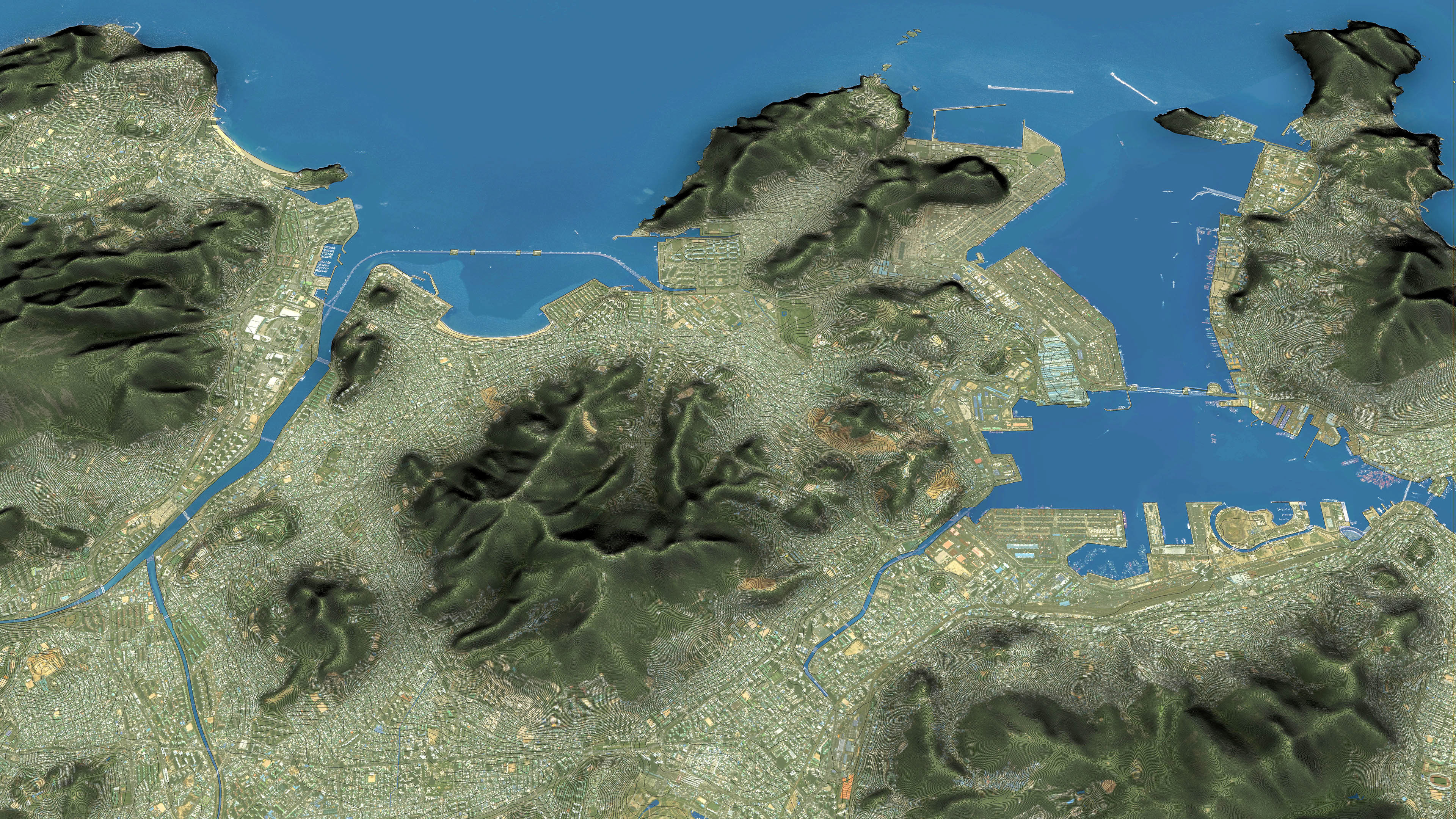 Busan - 3D City Topography Terrain 3D Model Collection_15