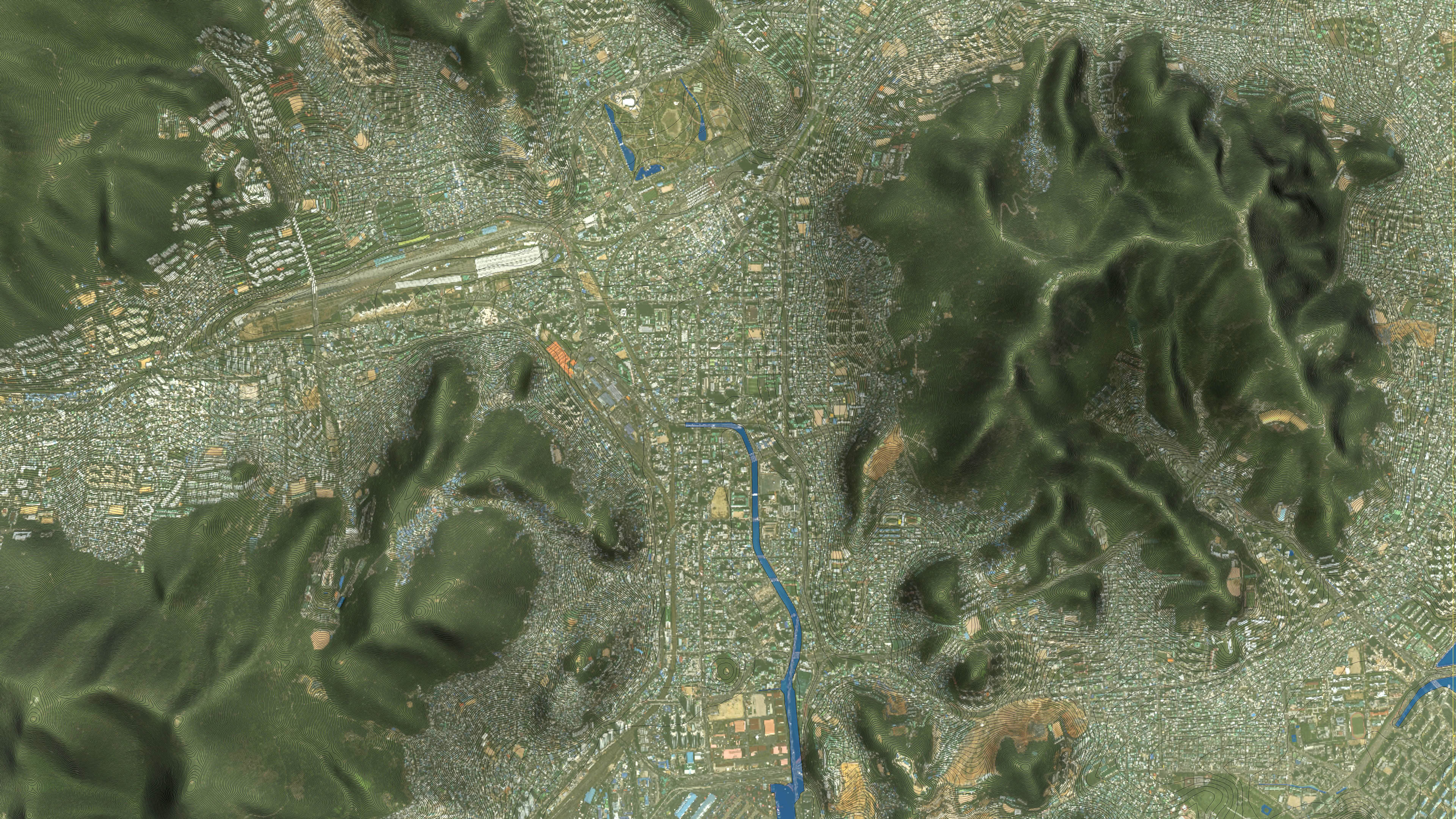 Busan - 3D City Topography Terrain 3D Model Collection_3