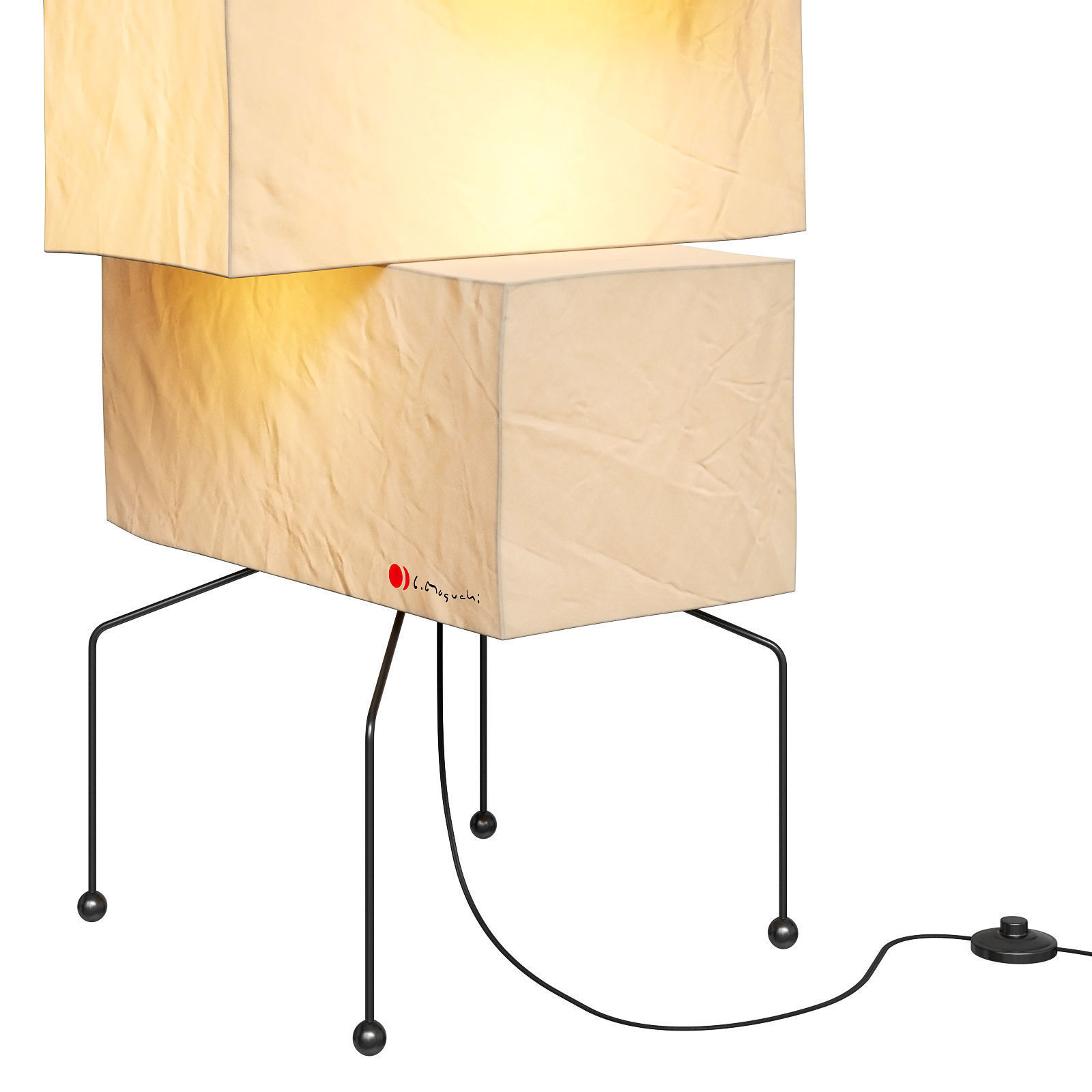 Akari floor lamp UF4 L10 3D model_5