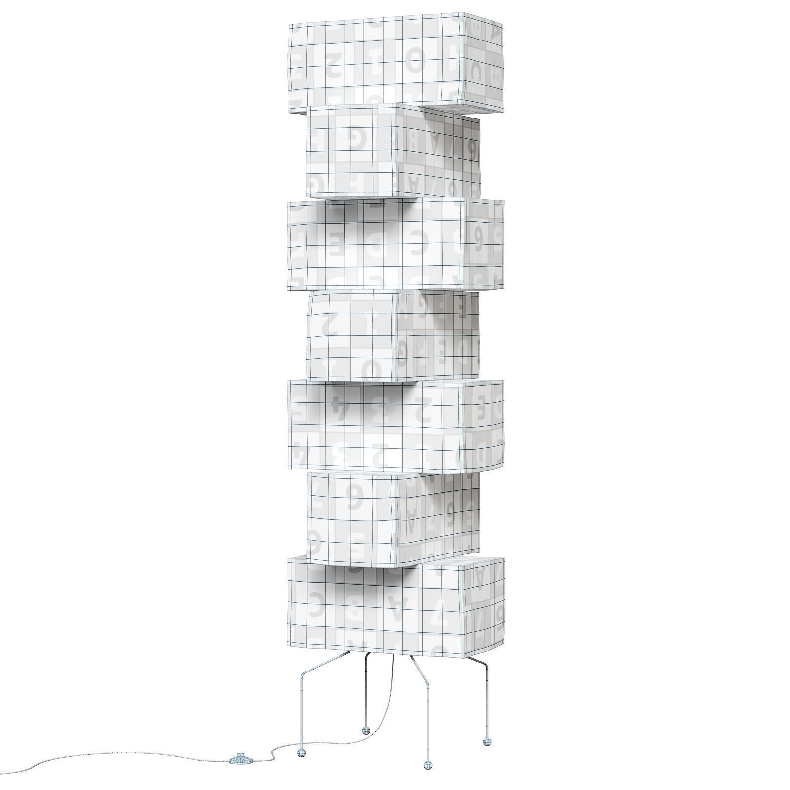 Akari floor lamp UF4 L10 3D model_12