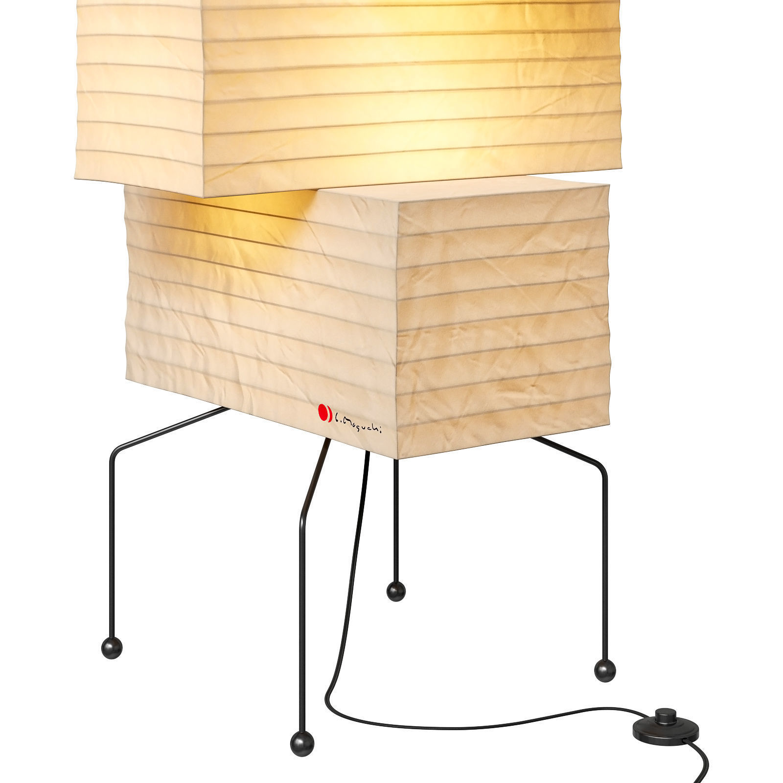 Akari floor lamp UF4 L10 3D model_5