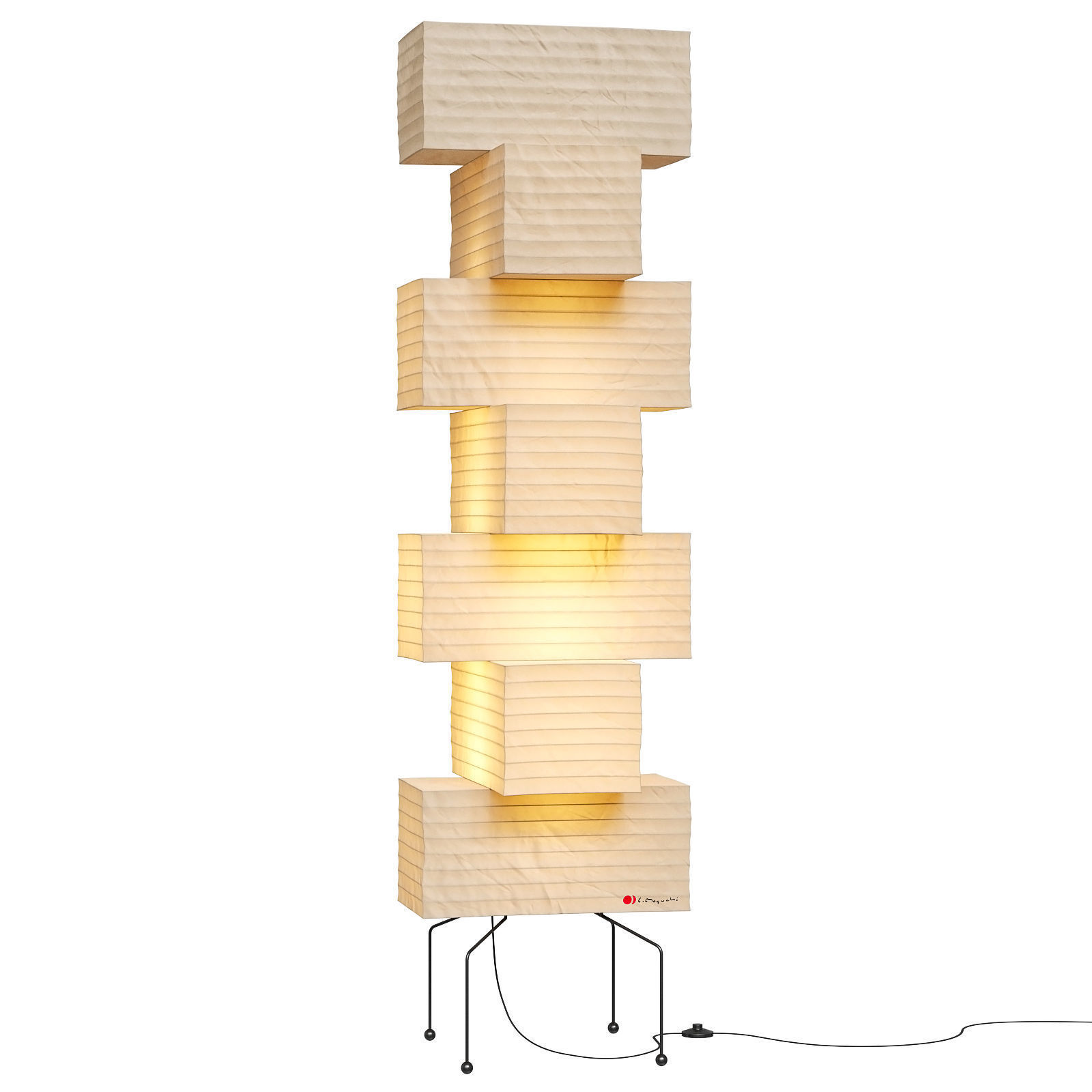 Akari floor lamp UF4 L10 3D model_2