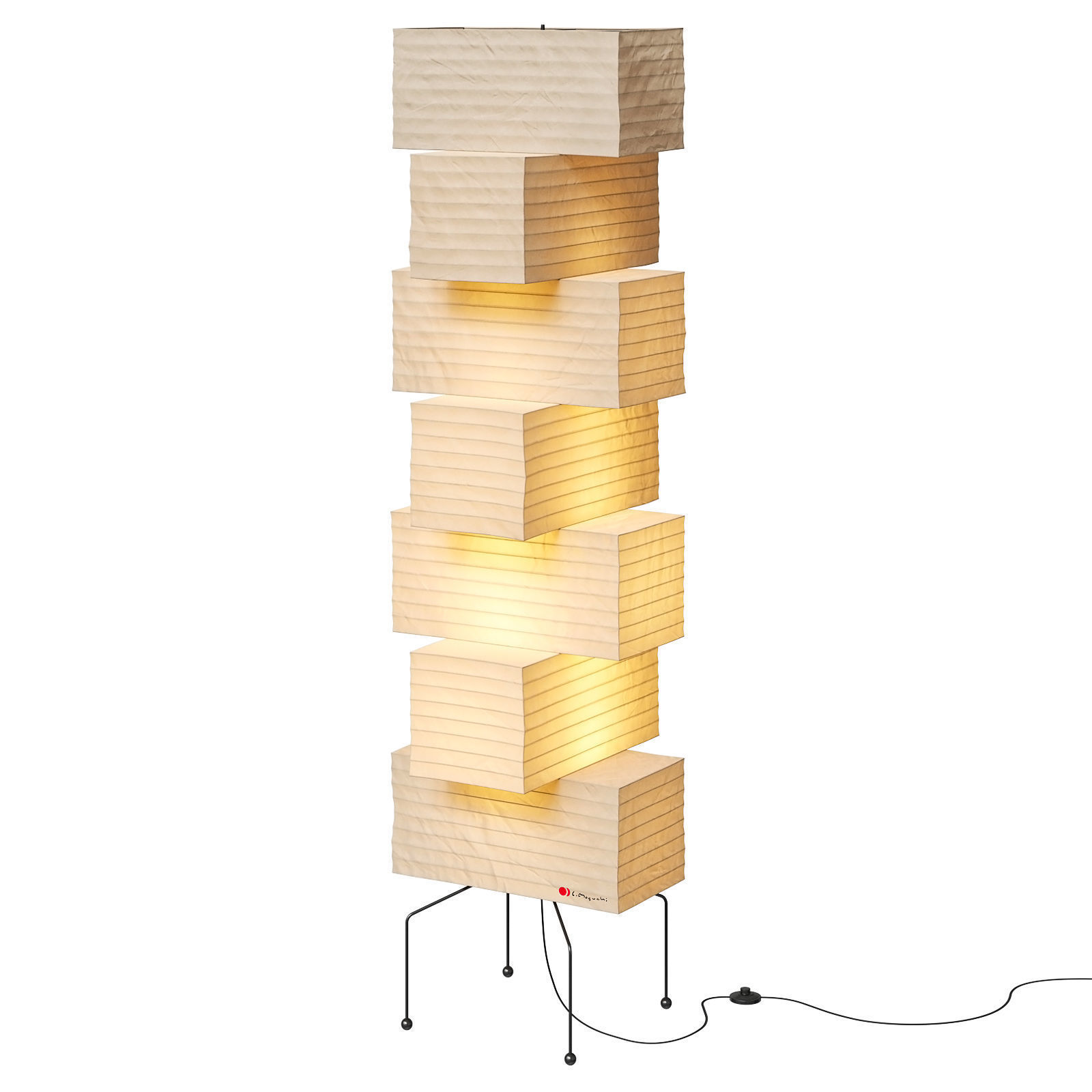 Akari floor lamp UF4 L10 3D model_3