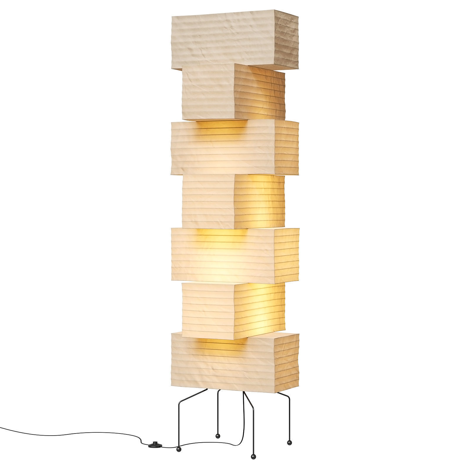 Akari floor lamp UF4 L10 3D model_1