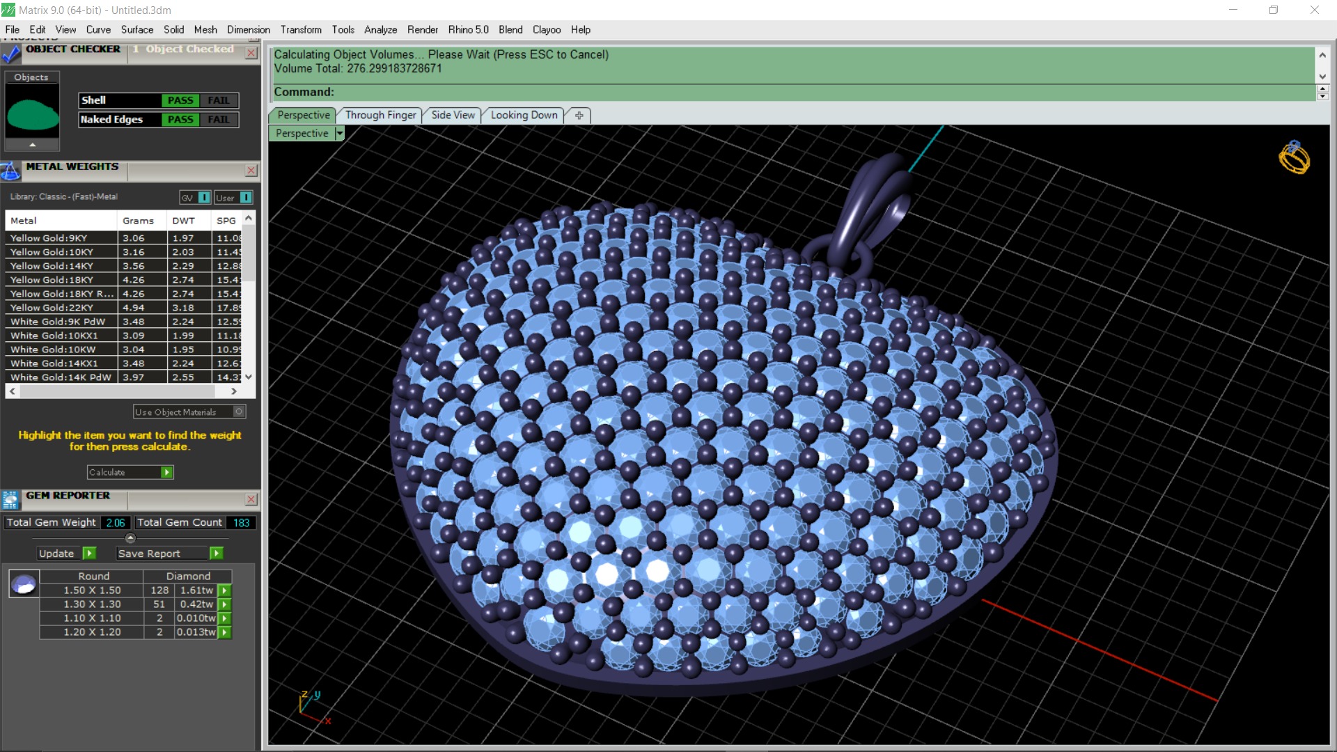 Heart of Gold Pendant Free 3D print model_6