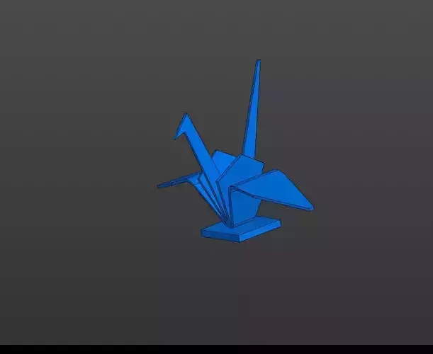 3D model of an Origami Crane