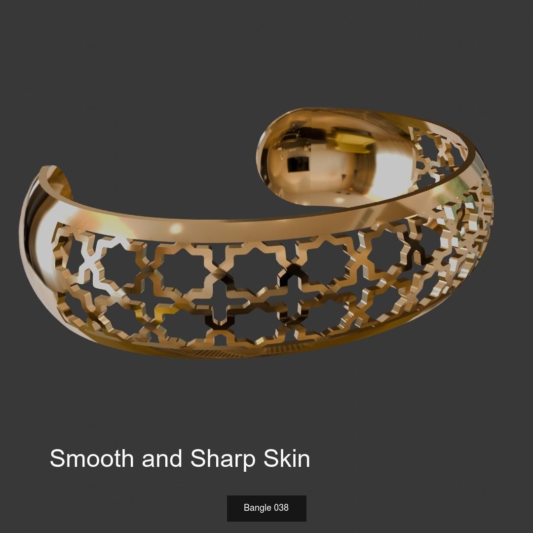 Bangles 3D Model Collection_11