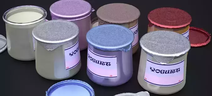 YOGURT FLAVORS PACK AND GLASS JARS 2024
