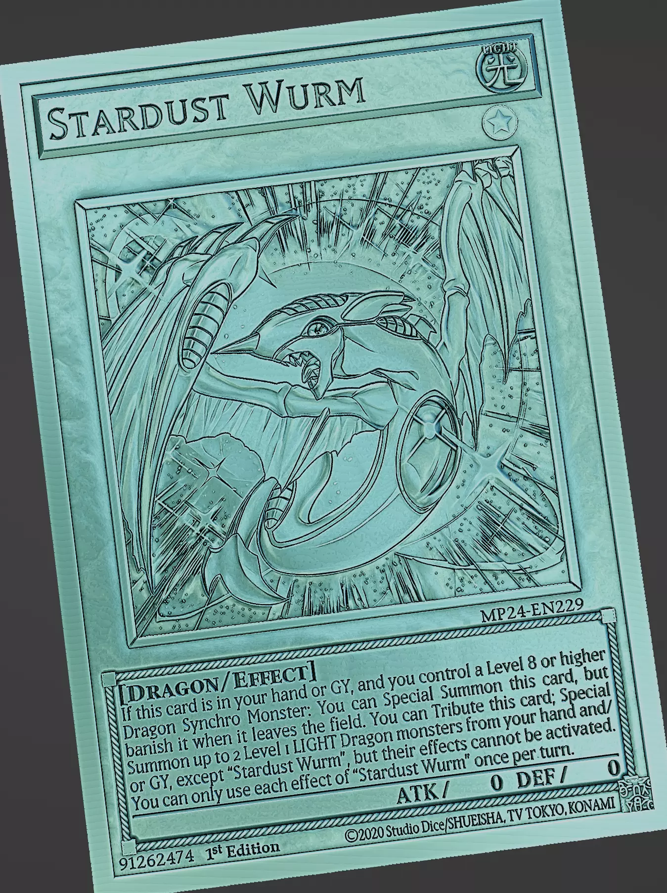 Stardust Wurm - yu-gi-oh Free 3D print model