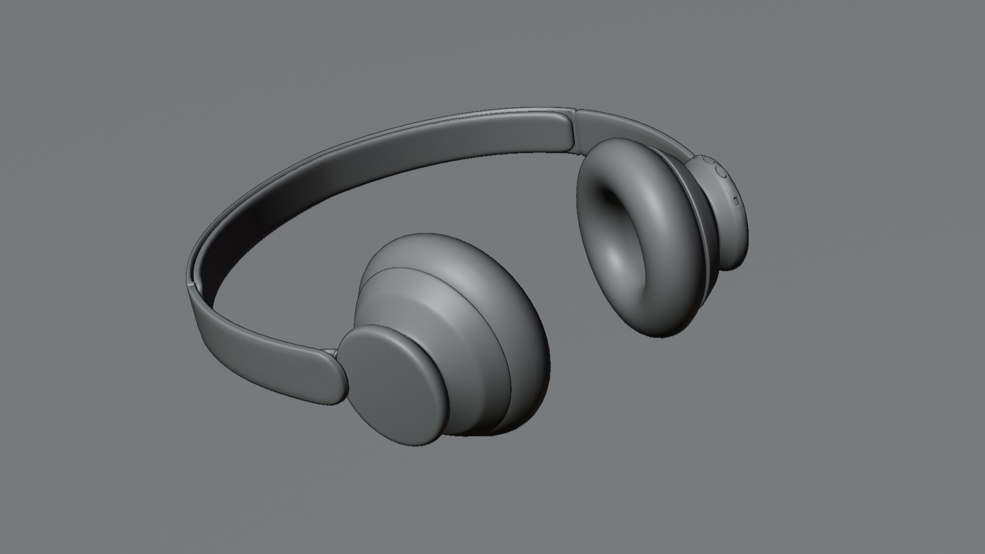 headphones Low-poly 3D model_1
