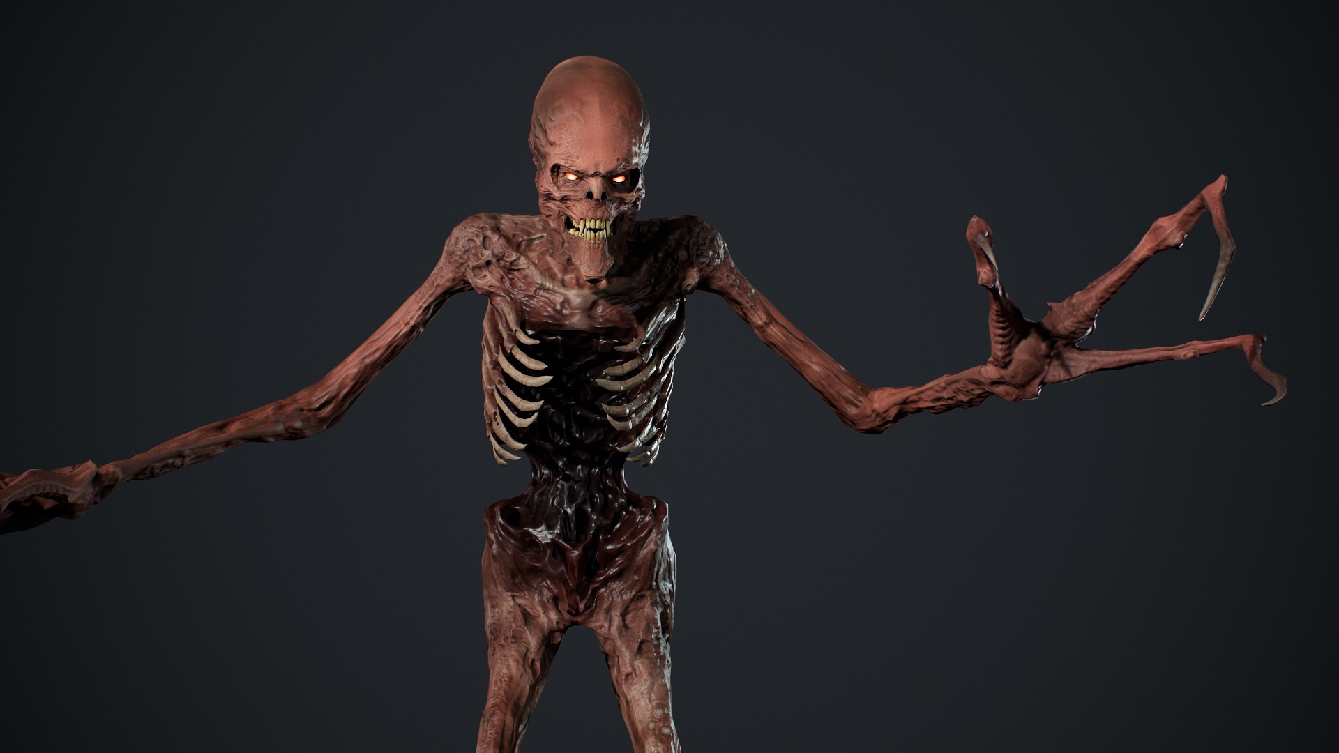 Monster 16 Low-poly 3D model_16