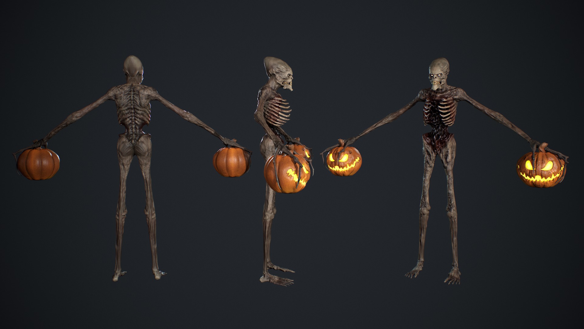 Monster 16 Low-poly 3D model_9