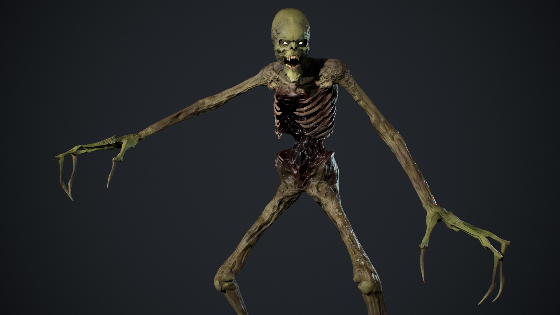 Monster 16 Low-poly 3D model_19