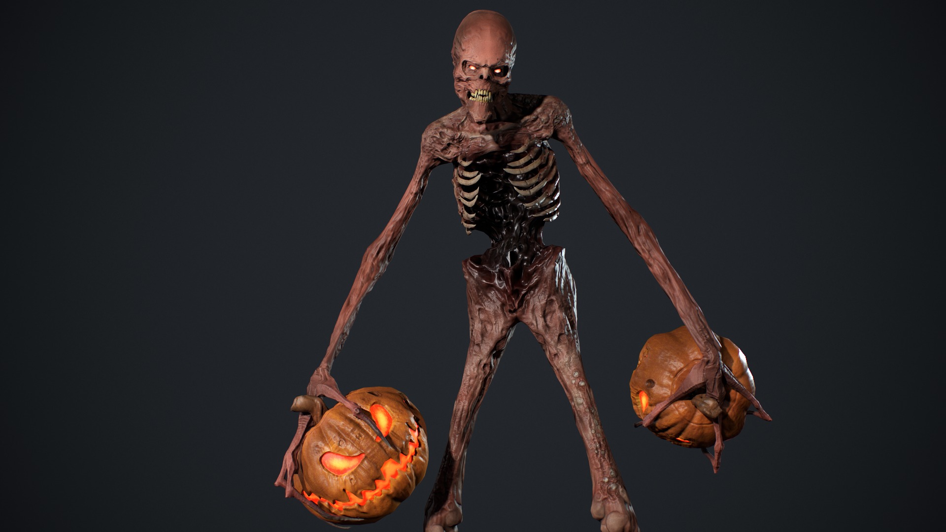 Monster 16 Low-poly 3D model_14