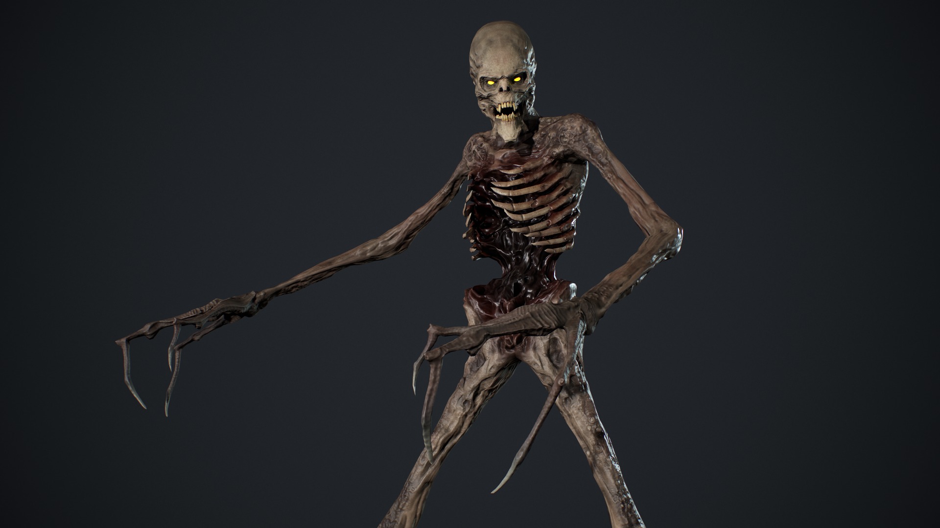 Monster 16 Low-poly 3D model_12