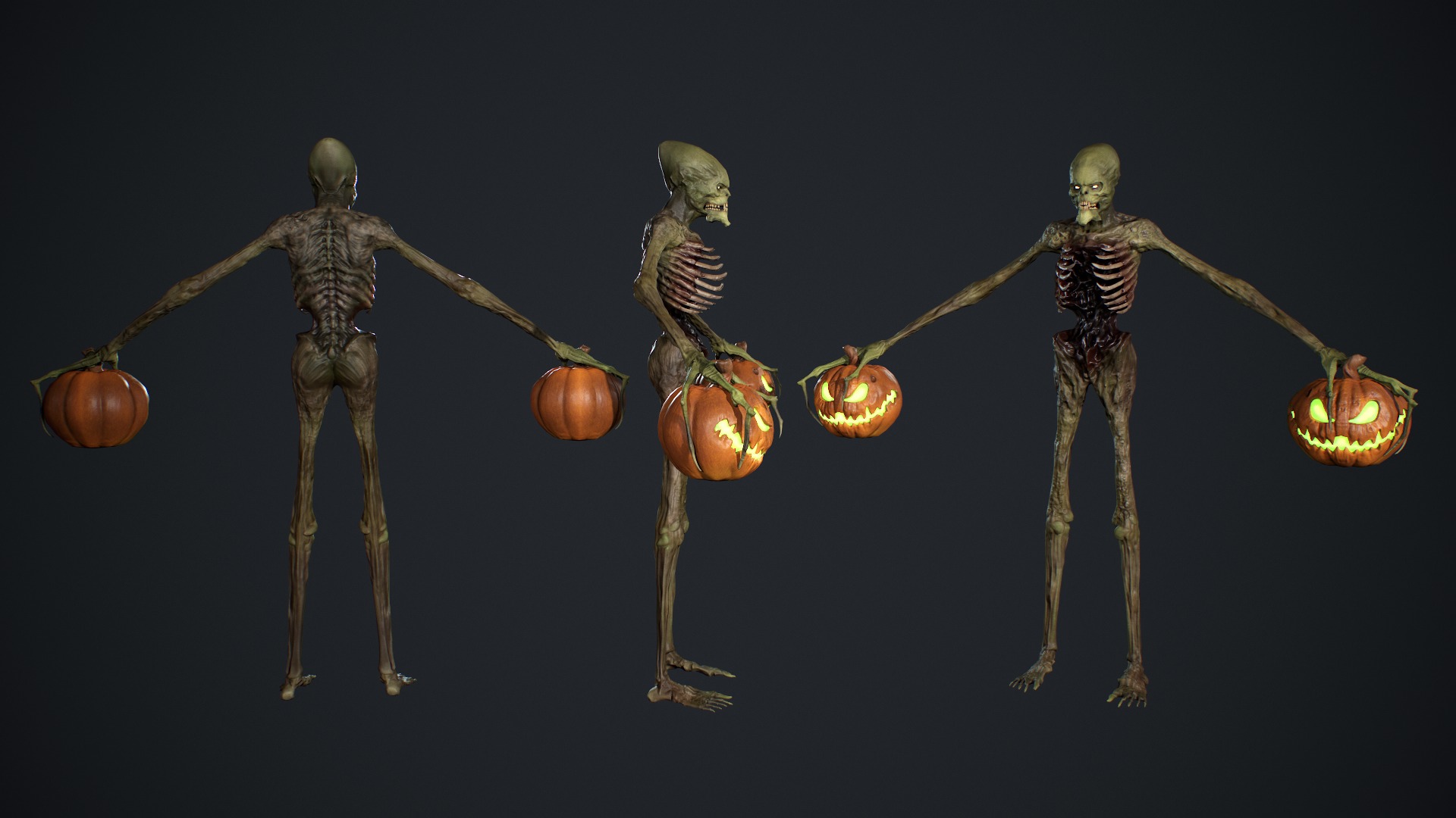 Monster 16 Low-poly 3D model_7