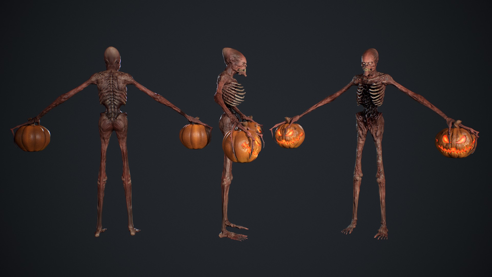 Monster 16 Low-poly 3D model_8