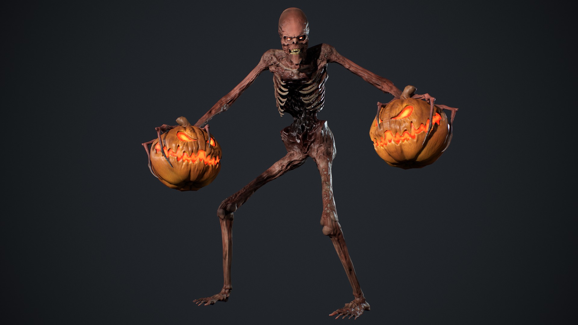 Monster 16 Low-poly 3D model_15