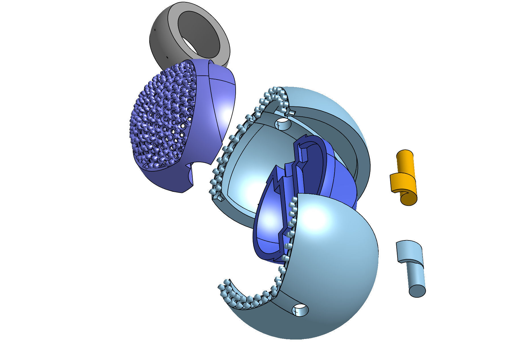 mechanism pendant  3D print model_21
