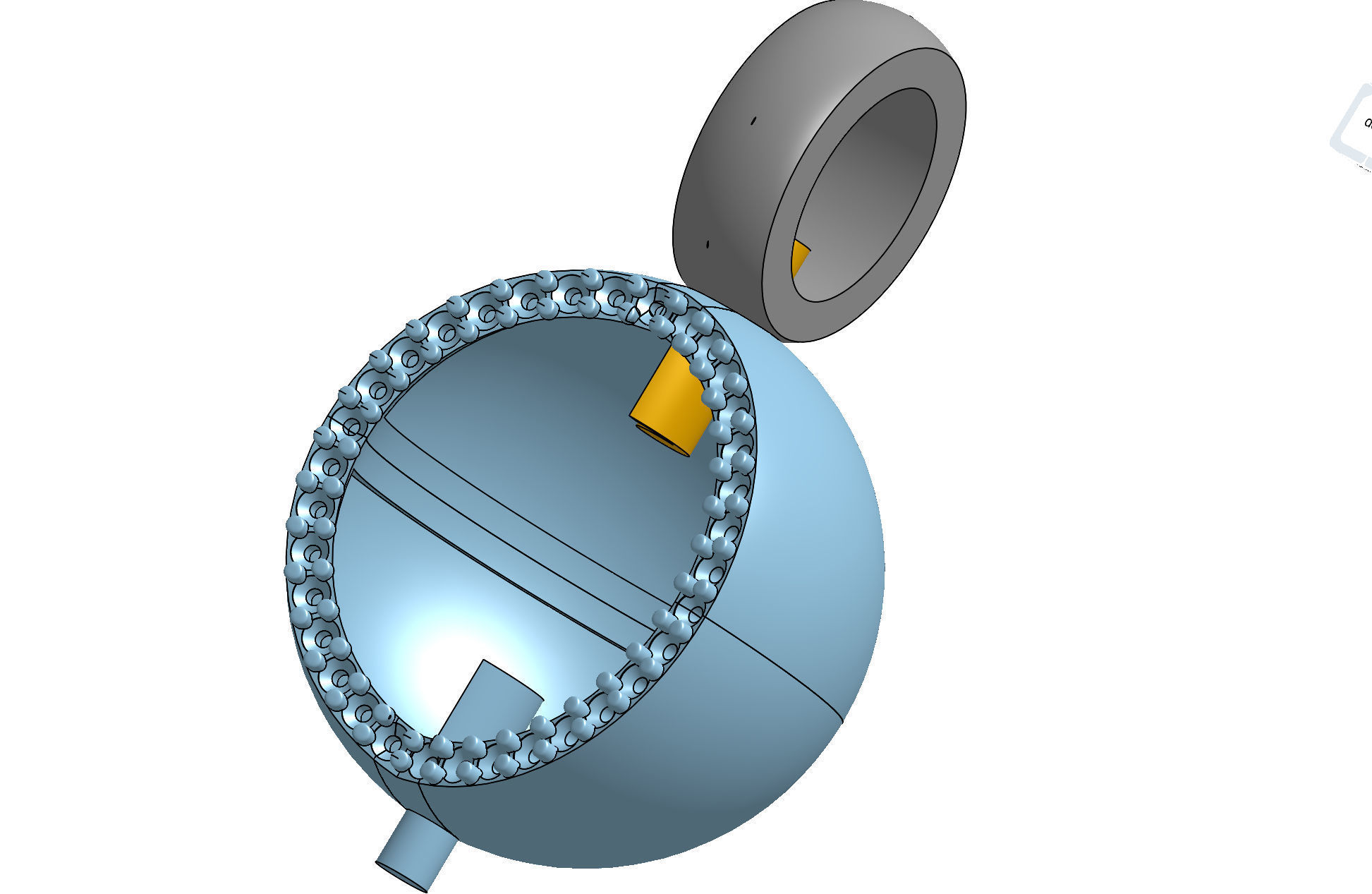 mechanism pendant  3D print model_17
