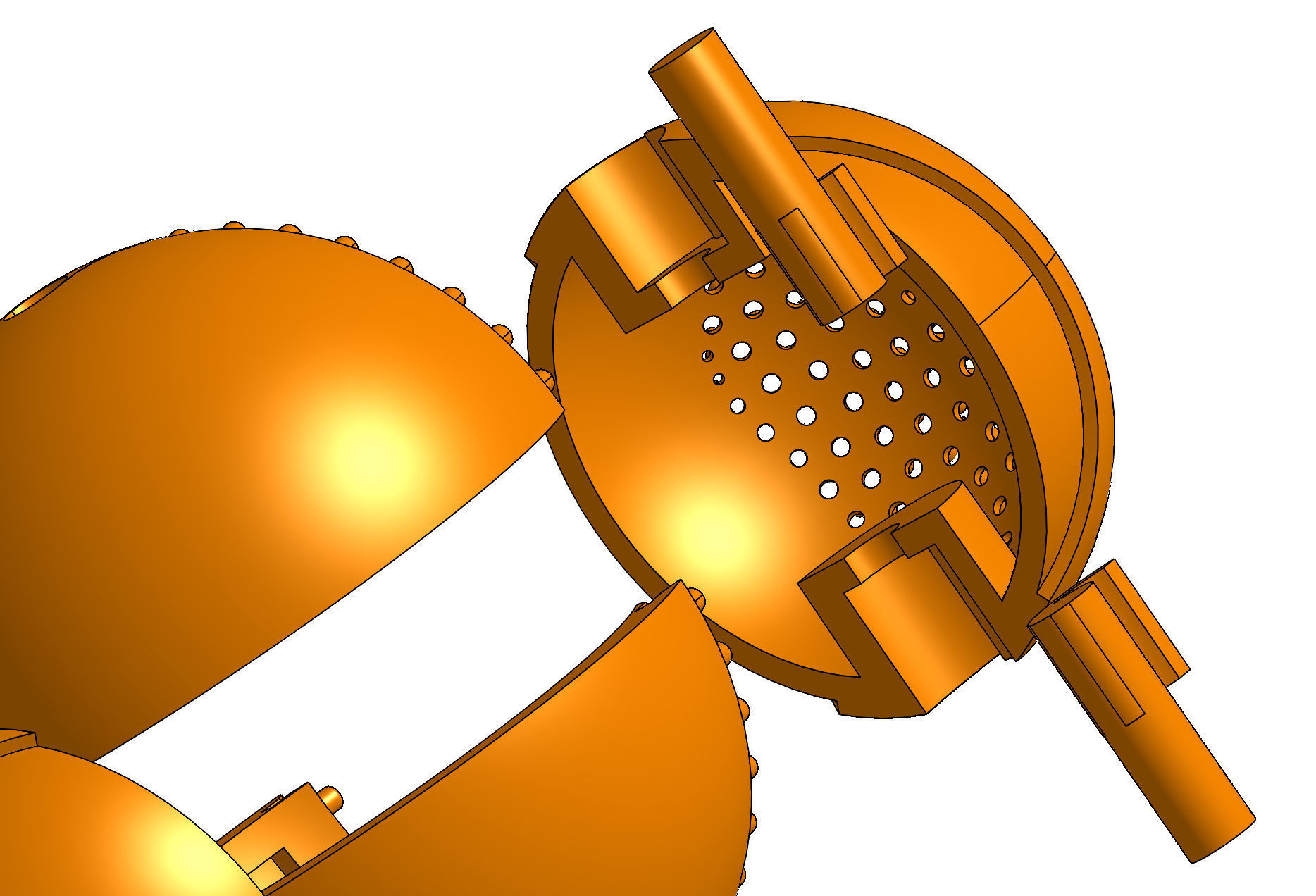 mechanism pendant  3D print model_5