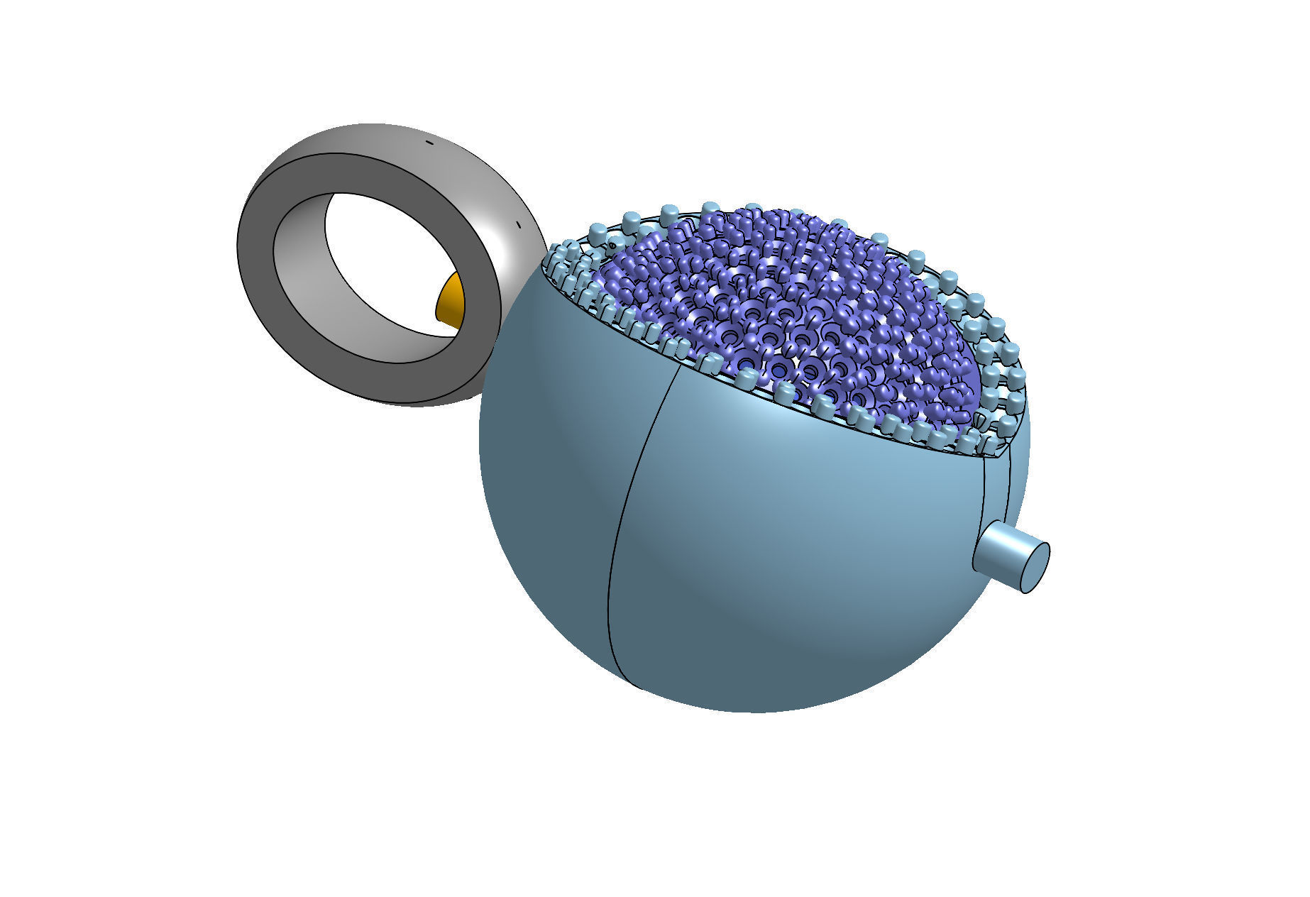 mechanism pendant  3D print model_11