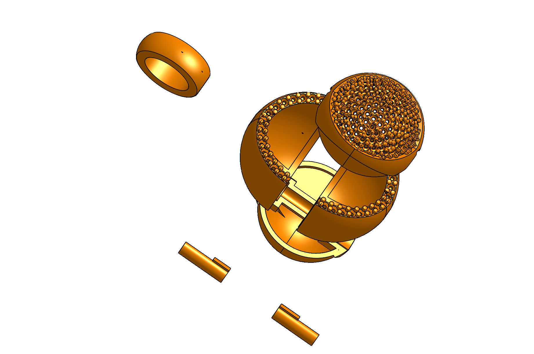 mechanism pendant  3D print model_4