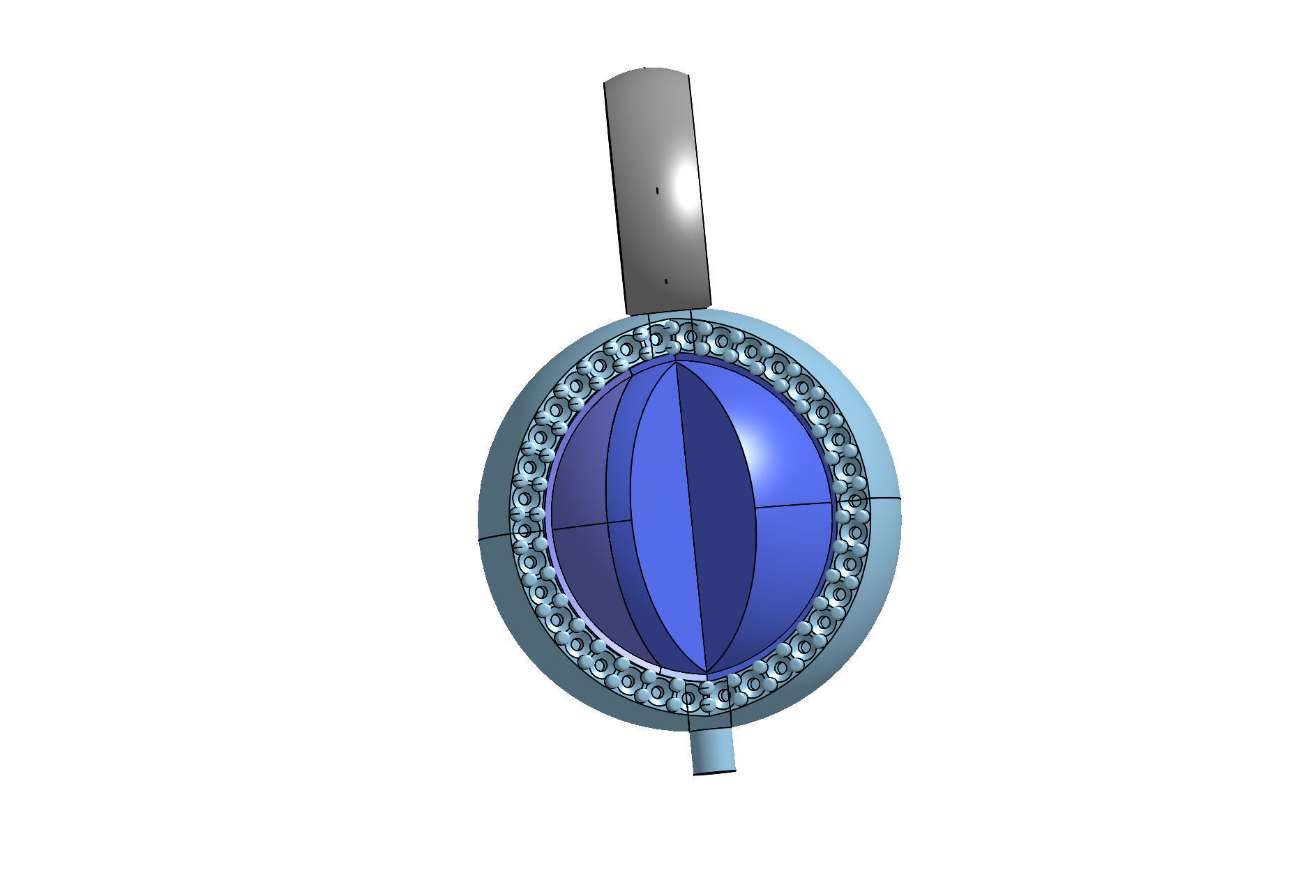 mechanism pendant  3D print model_18
