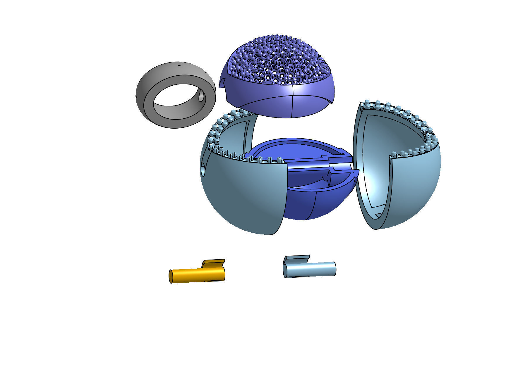 mechanism pendant  3D print model_20