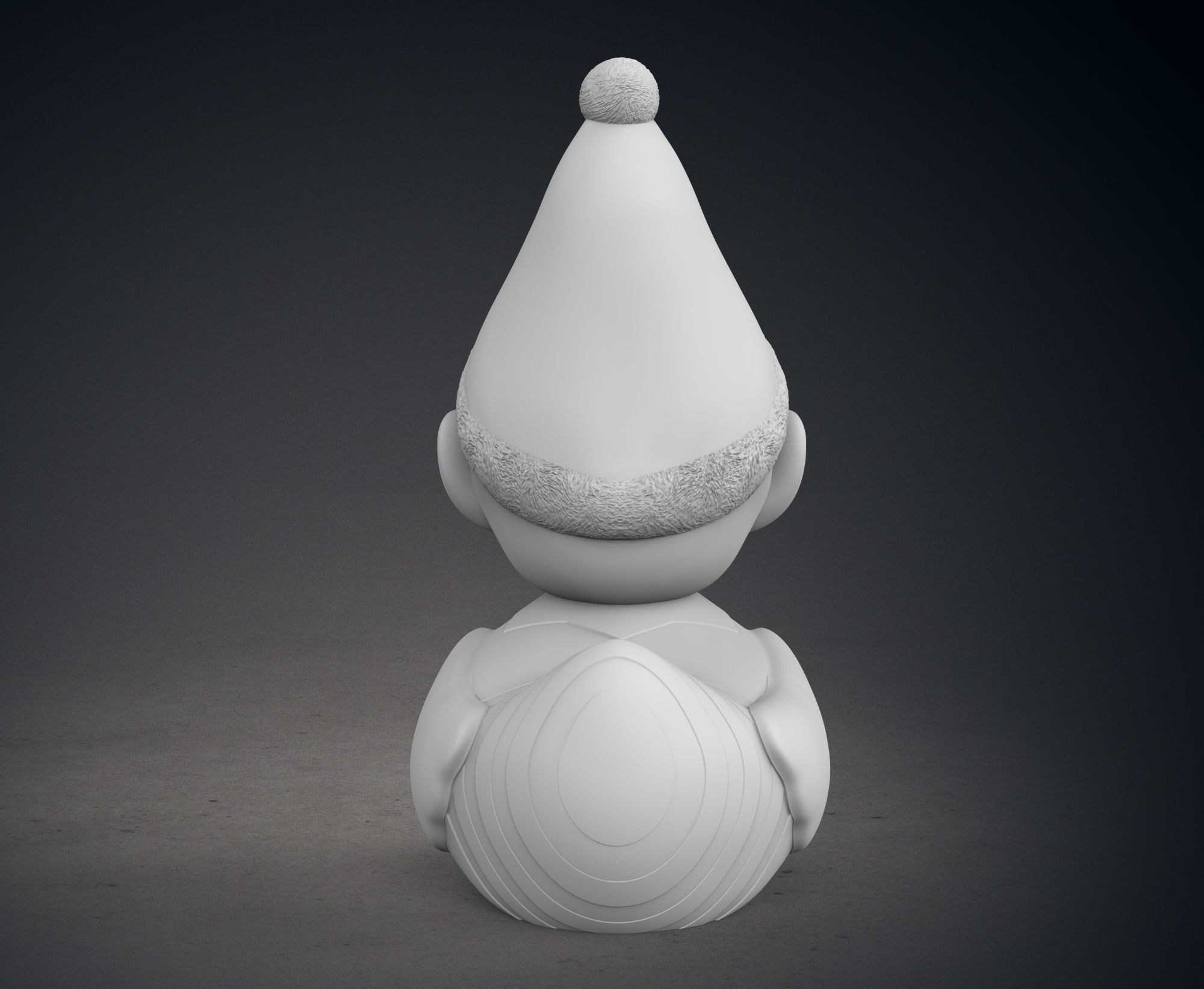 Cute Elf on a Shelf Rubber Duck 3D print model_6