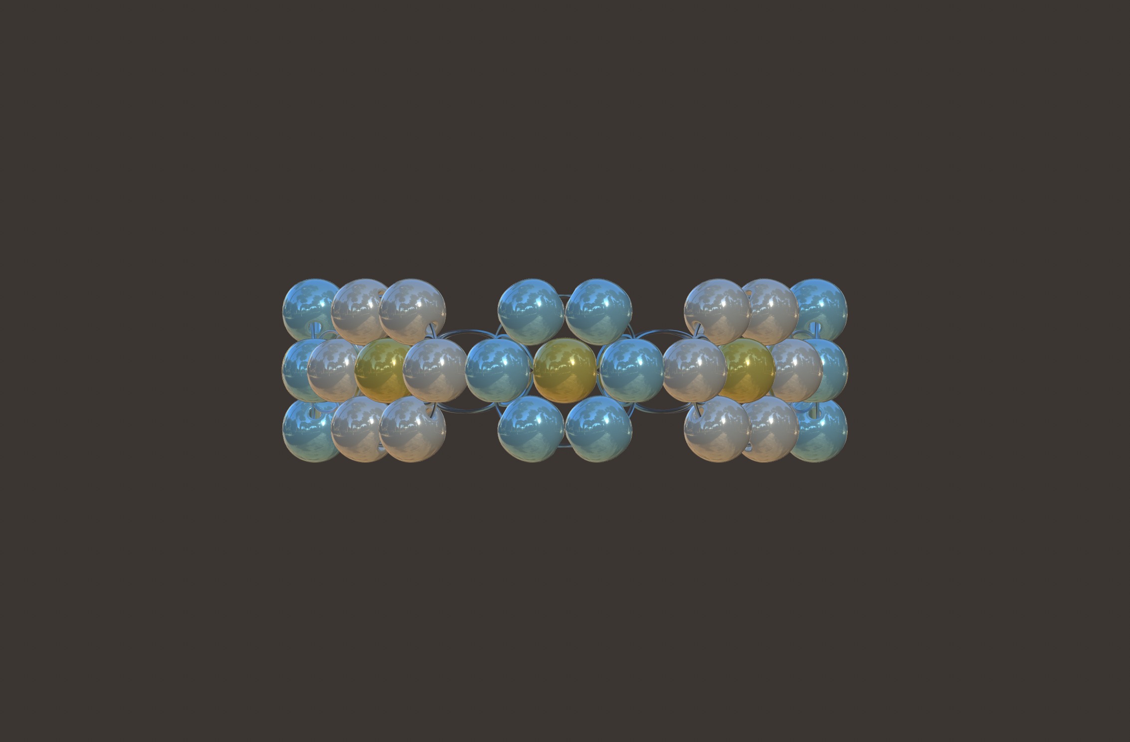 Beaded ring 3D model_1