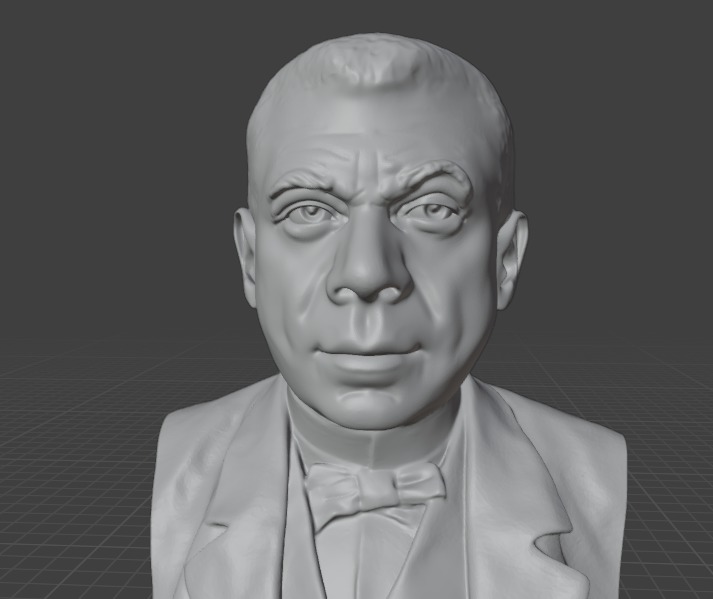 Booker T  Washington 3D print model_2