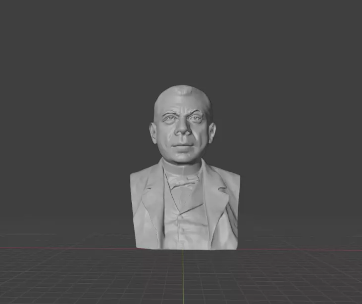 Booker T  Washington 3D print model_0