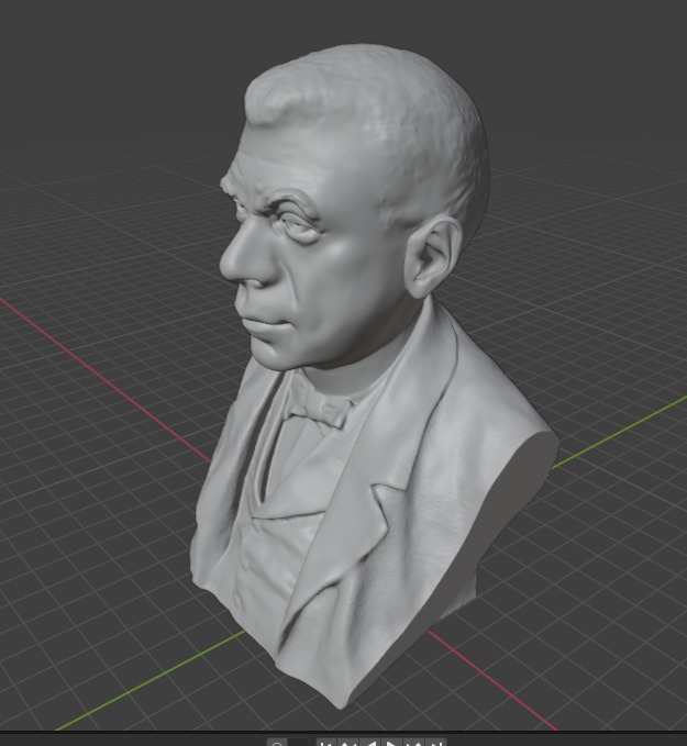 Booker T  Washington 3D print model_4