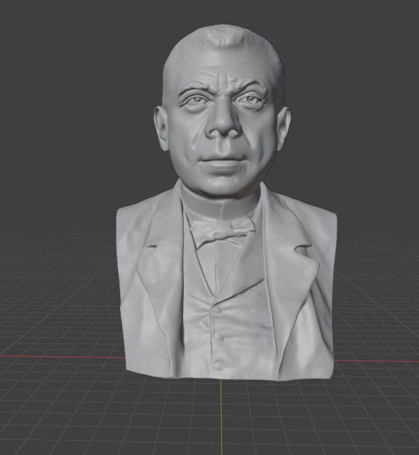 Booker T  Washington 3D print model_11