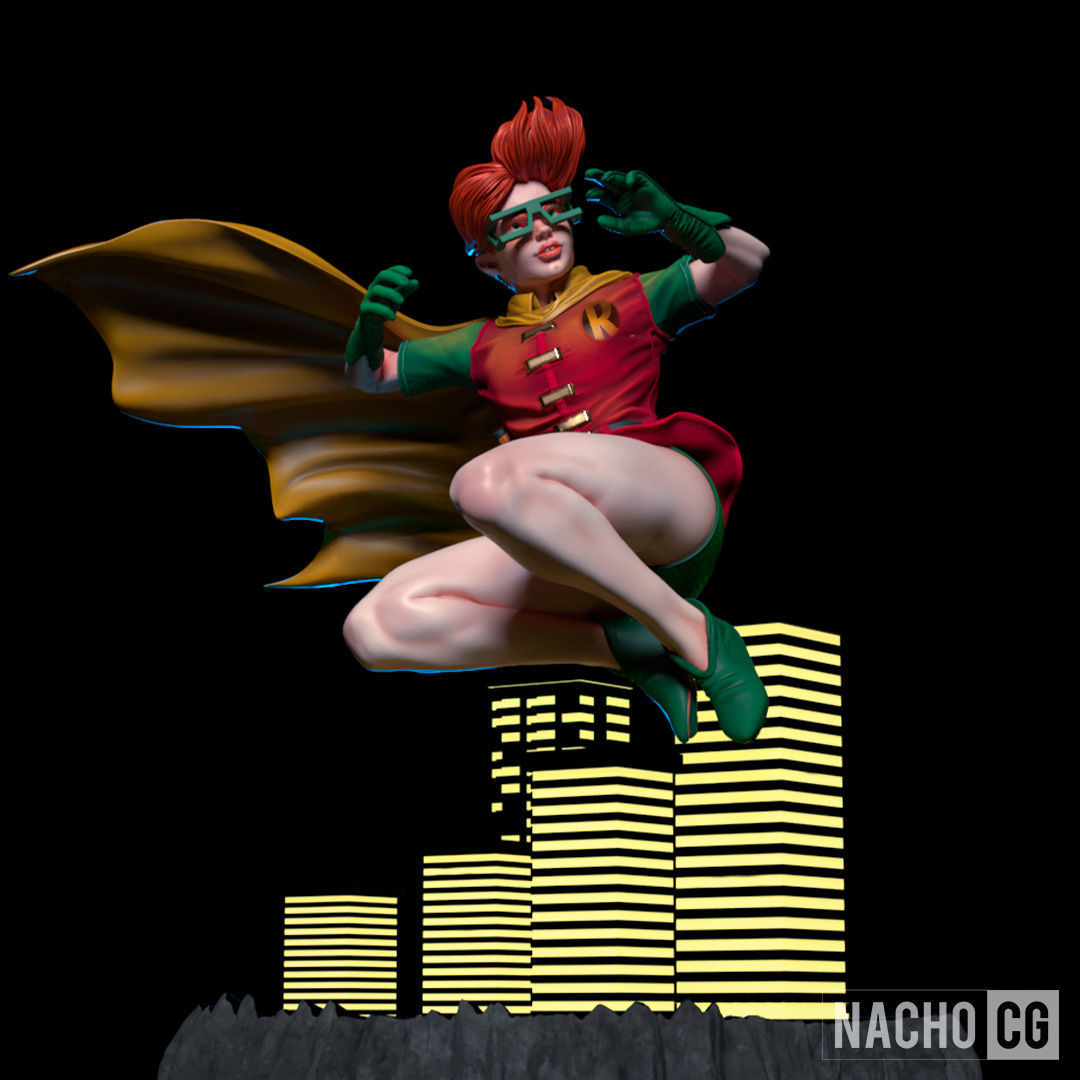 Fan Art - Carrie Kelley Robin - Statue 3D print model_3